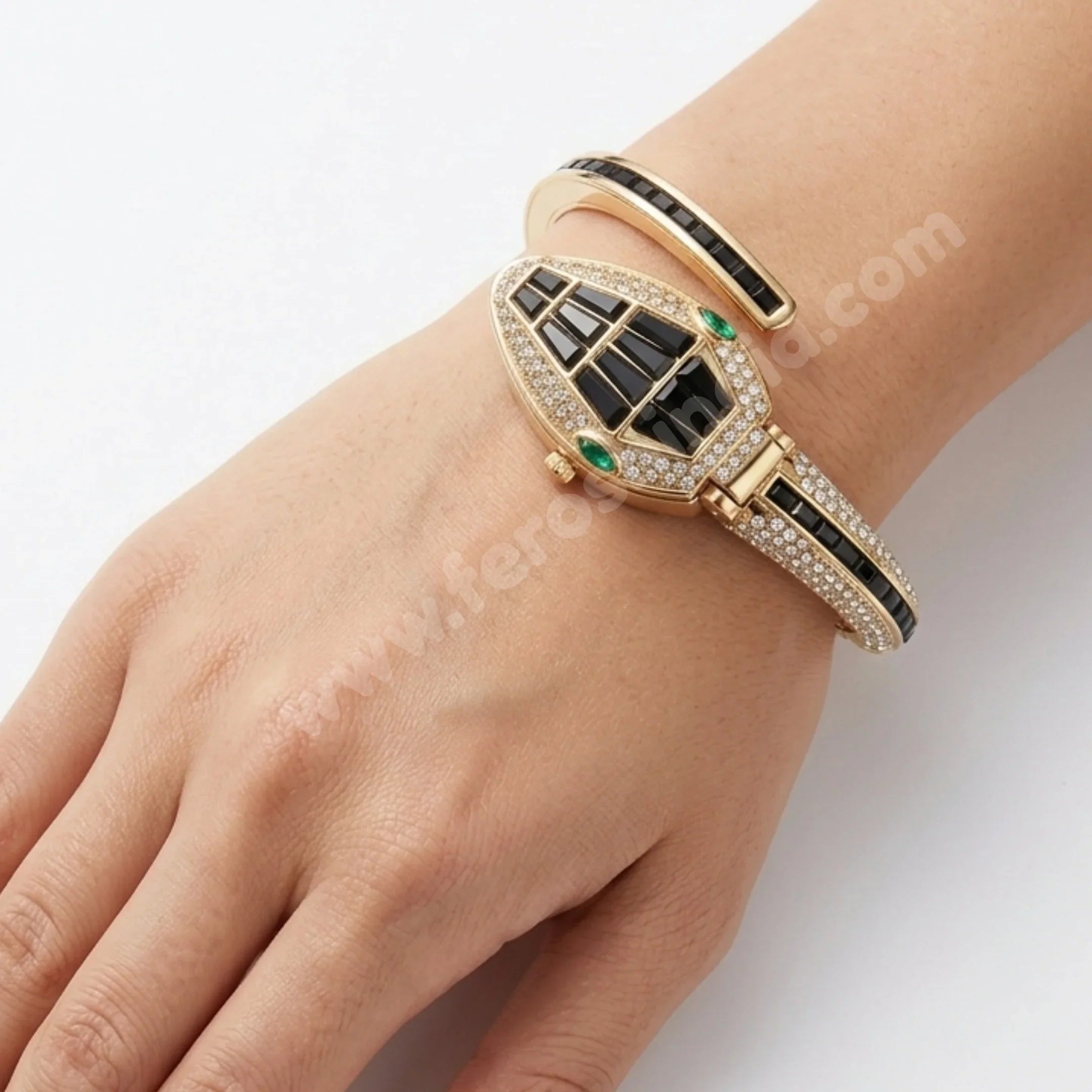 Midnight Snake Bracelet Watch