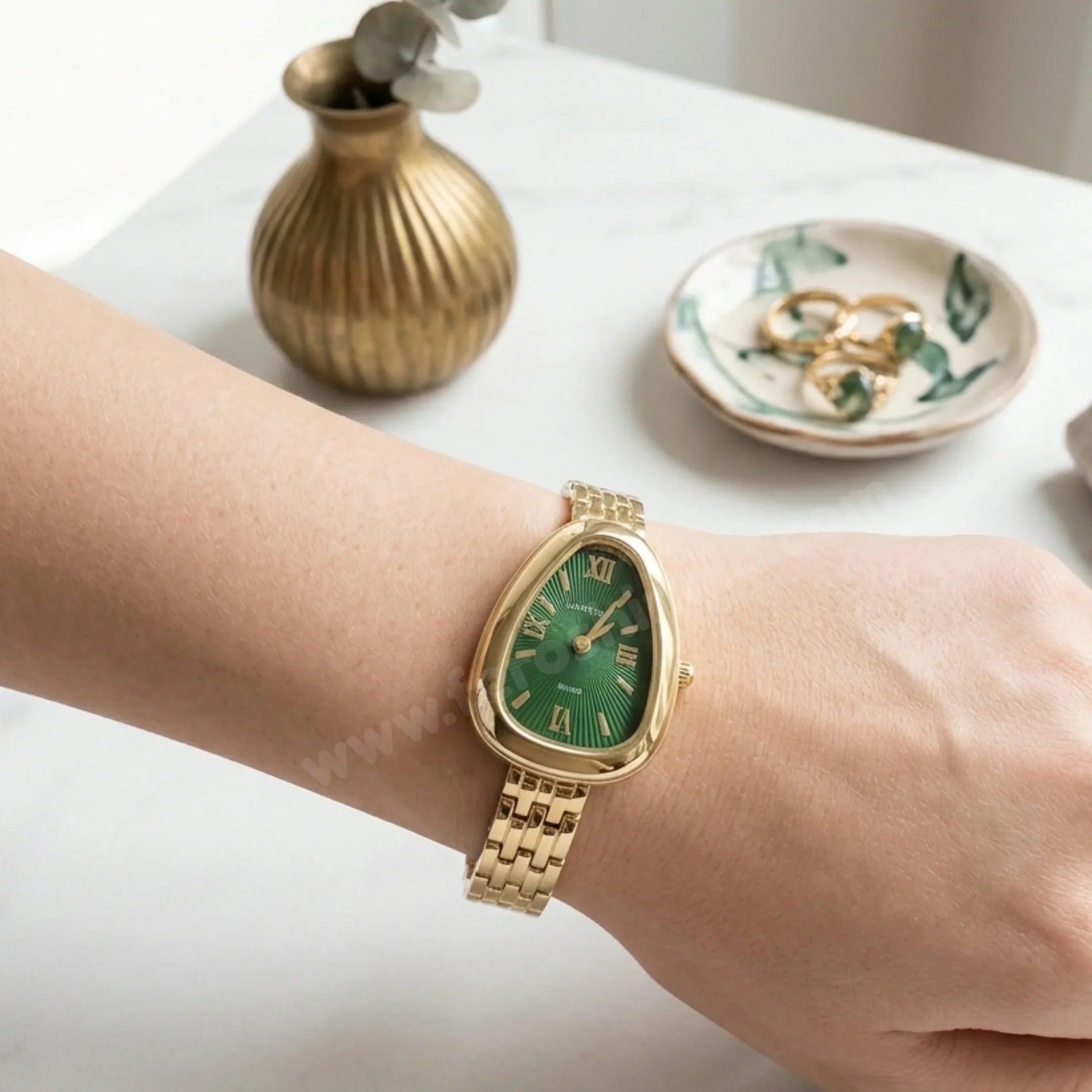 Green Chain Serpenti Watch