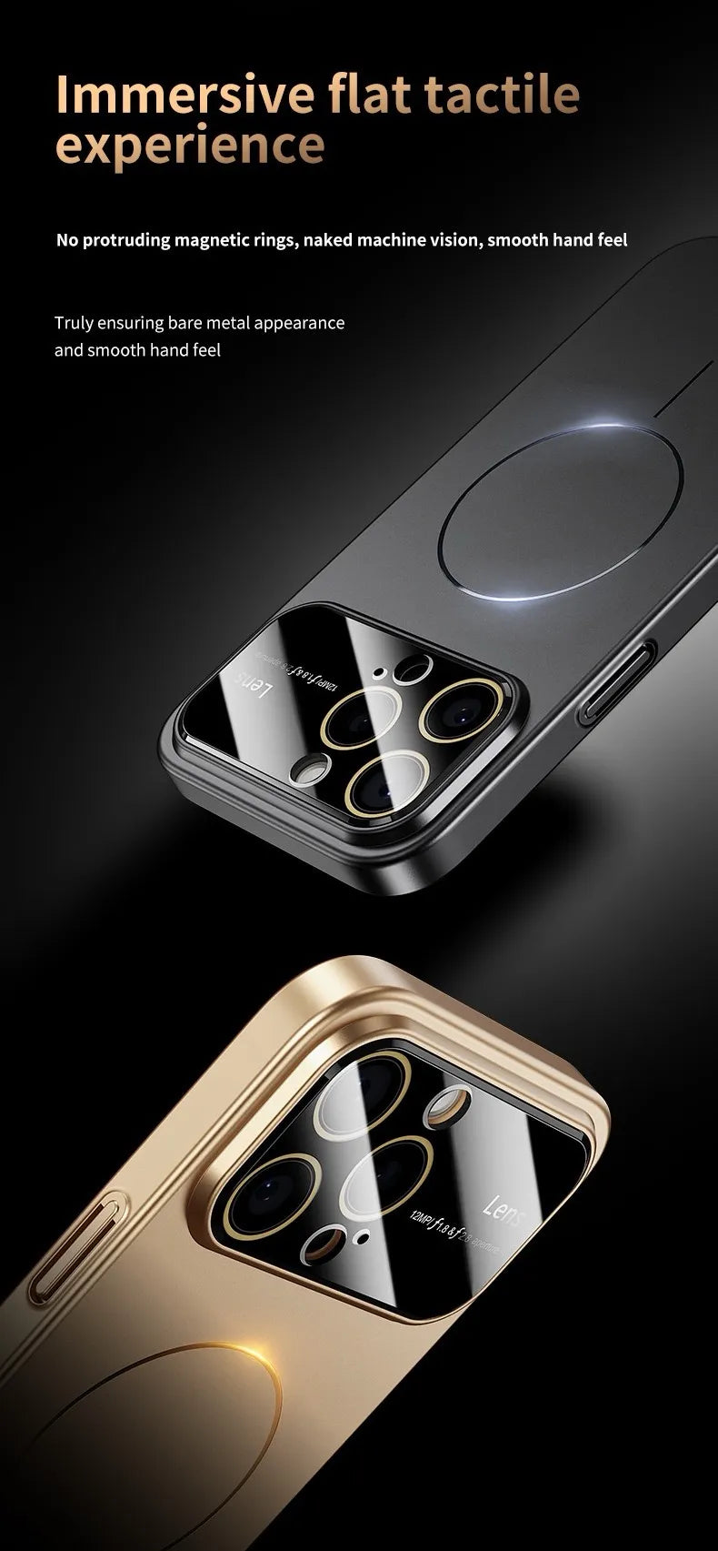 Dark Camera Lense Case For iPhone