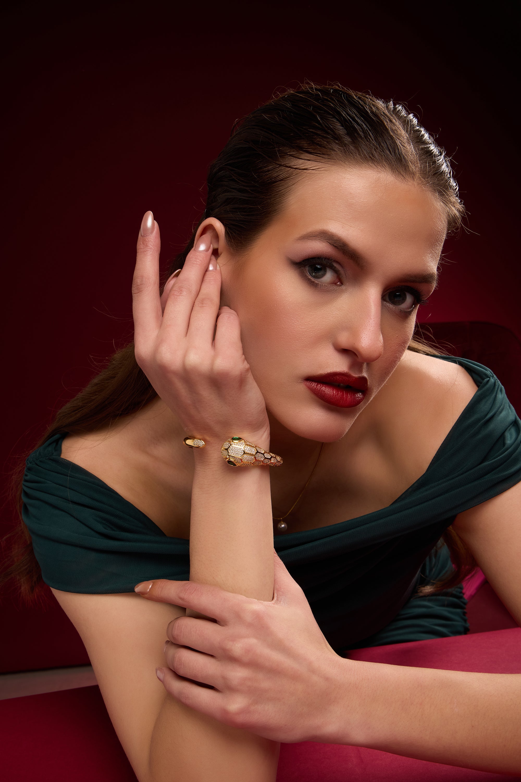 Lustrous Serpenti | Golden Bracelet