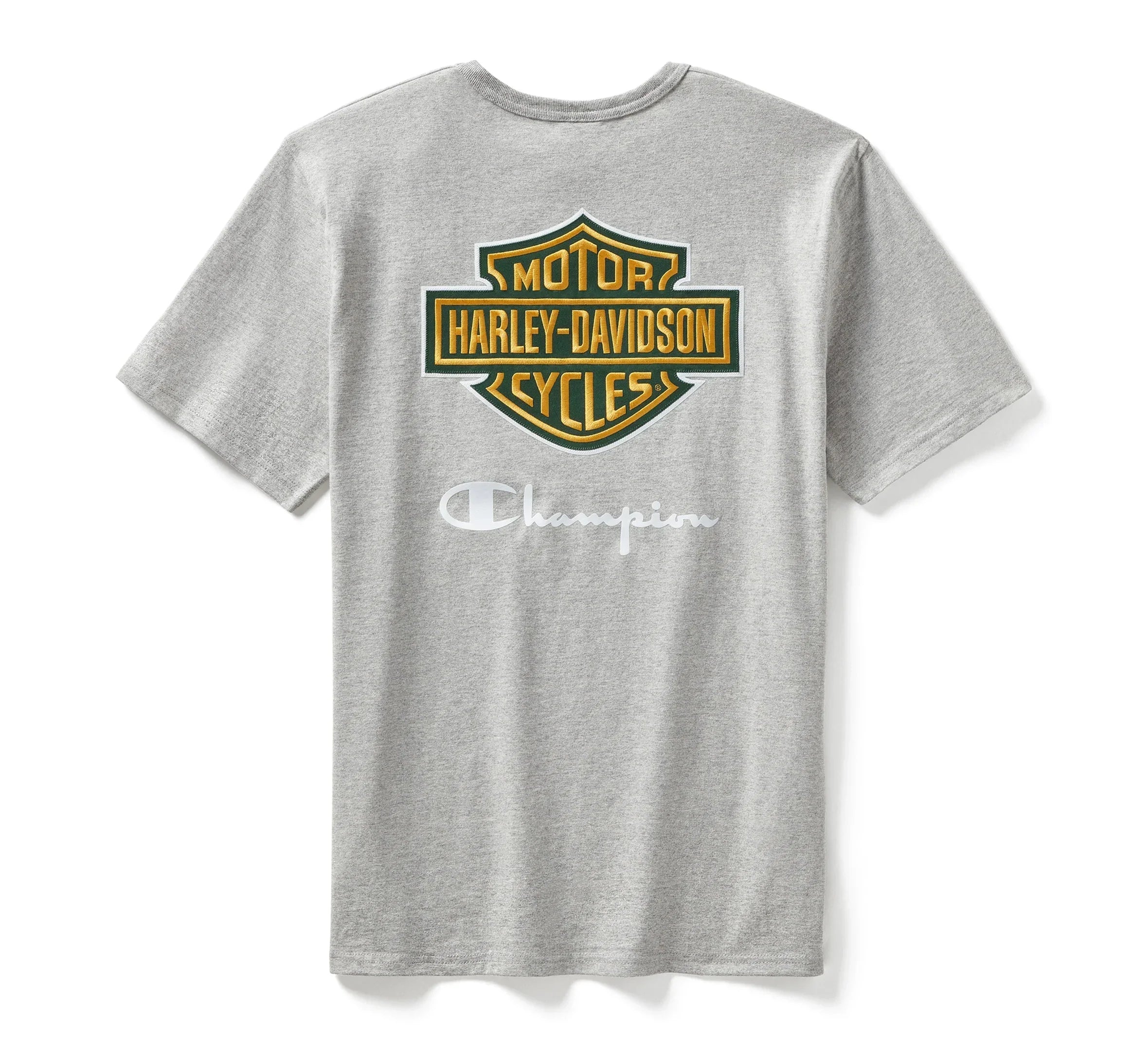 Champion x Harley-Davidson Fanatic Tee Grey Heather & Dark Green