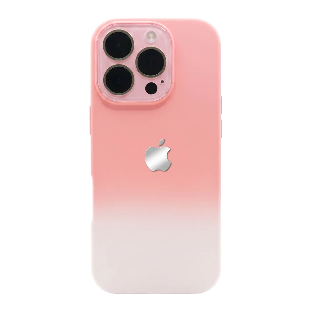 Crystal Lens Silicone Gradient Phone Case - Pink