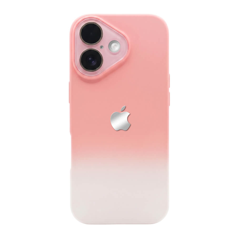 Crystal Lens Silicone Gradient Phone Case - Pink