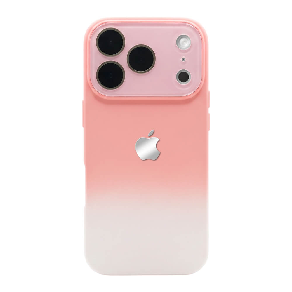 Crystal Lens Silicone Gradient Phone Case - Pink