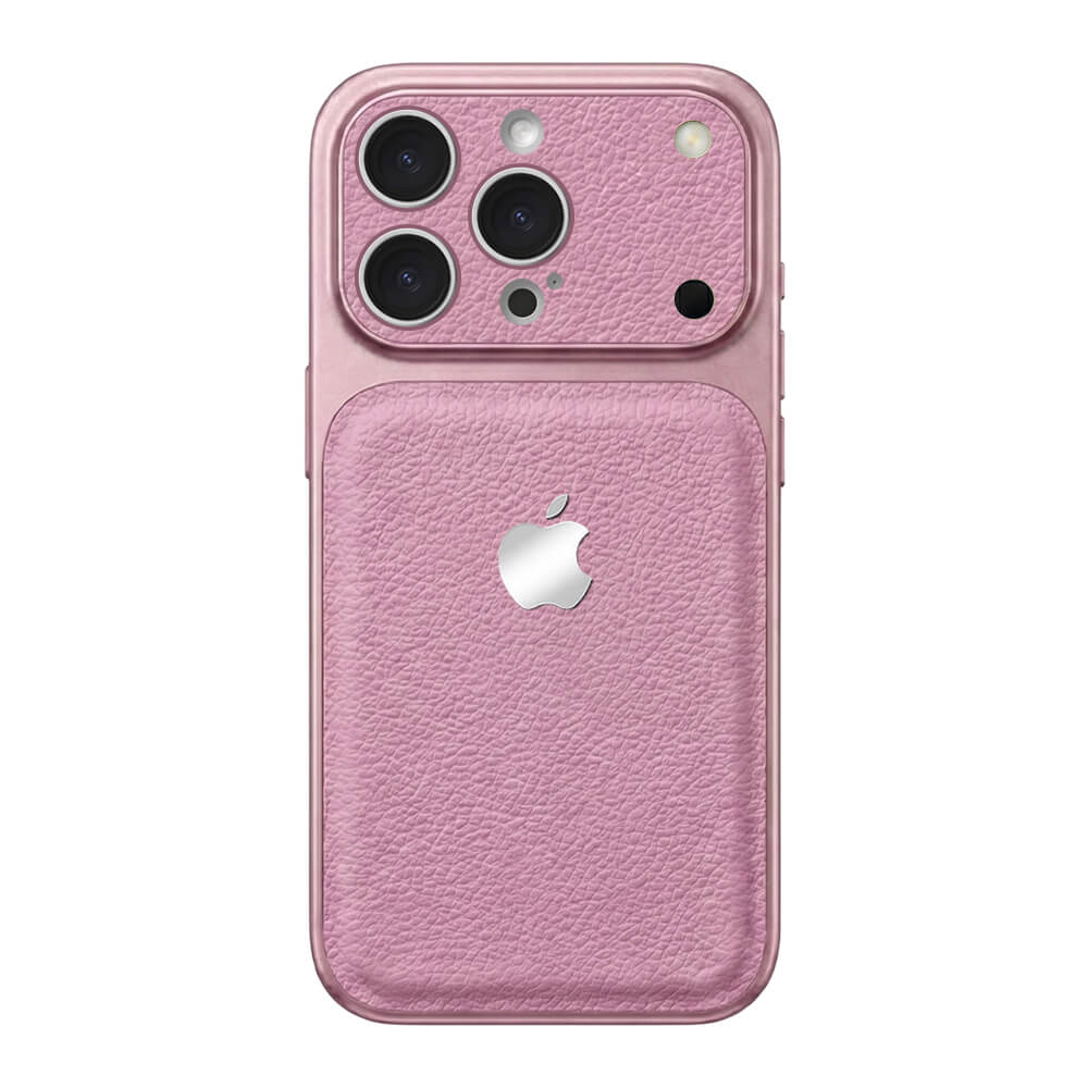 Double Leather Large Window Phone Case - Purple
