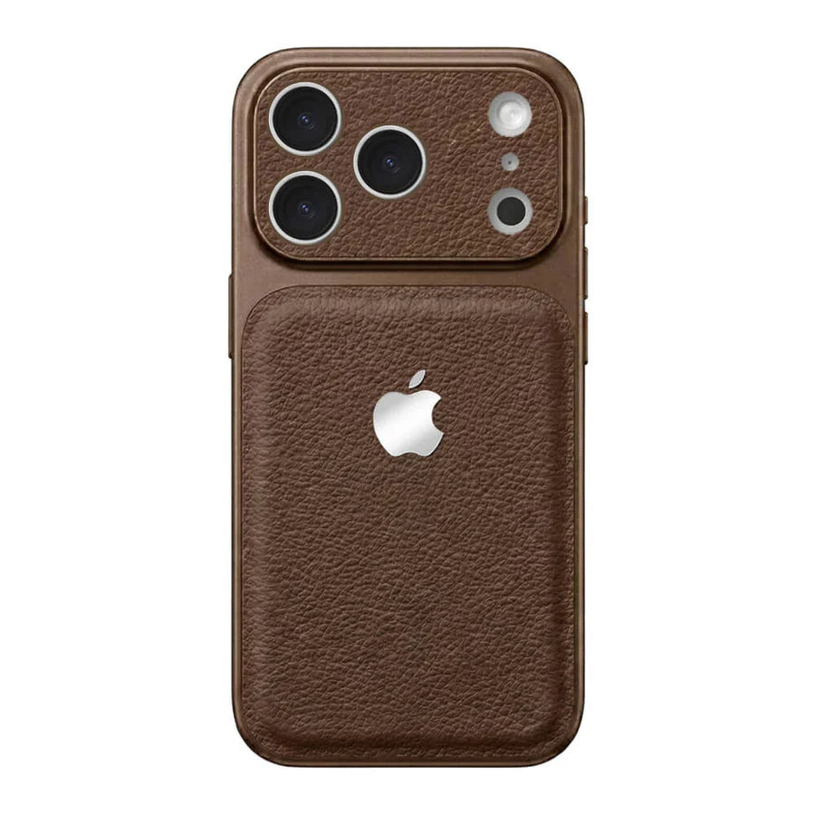 Double Leather Large Window Phone Case