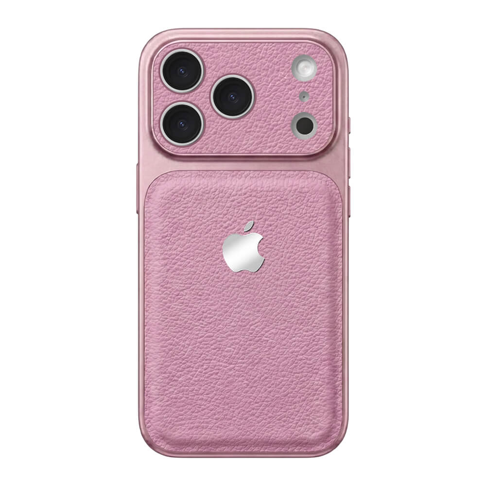 Double Leather Large Window Phone Case - Purple