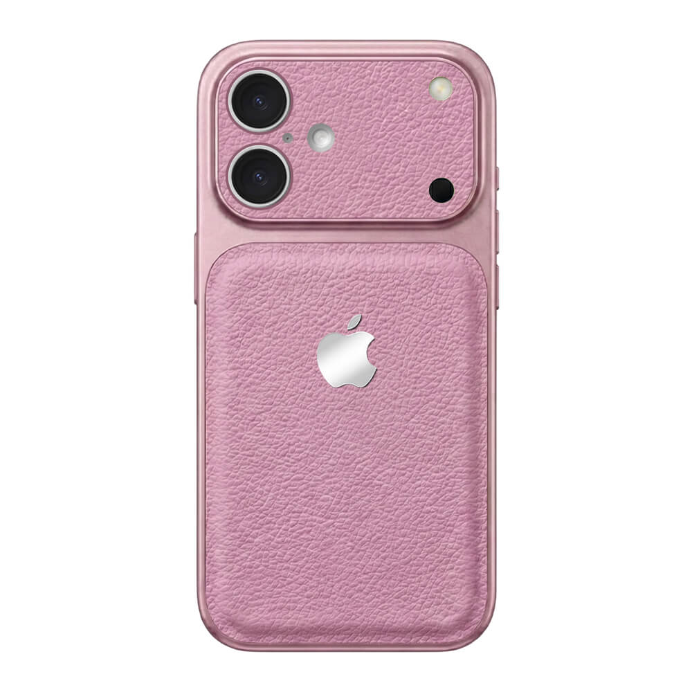 Double Leather Large Window Phone Case - Purple