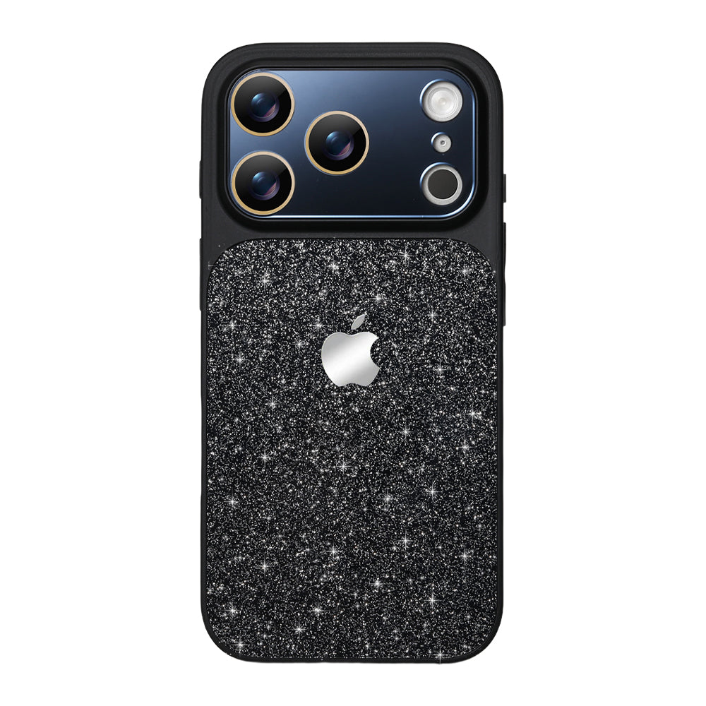 Glitter Frosted Phone Case - Black