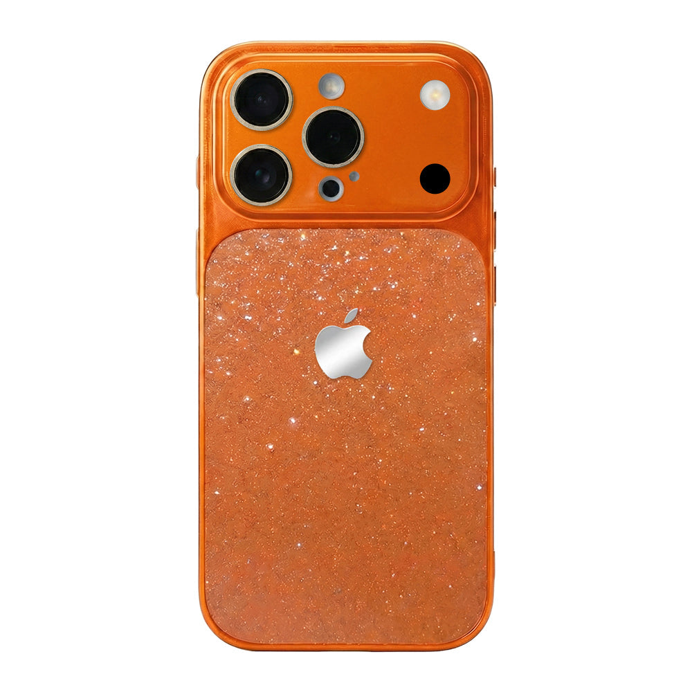 Glitter Frosted Phone Case - Orange