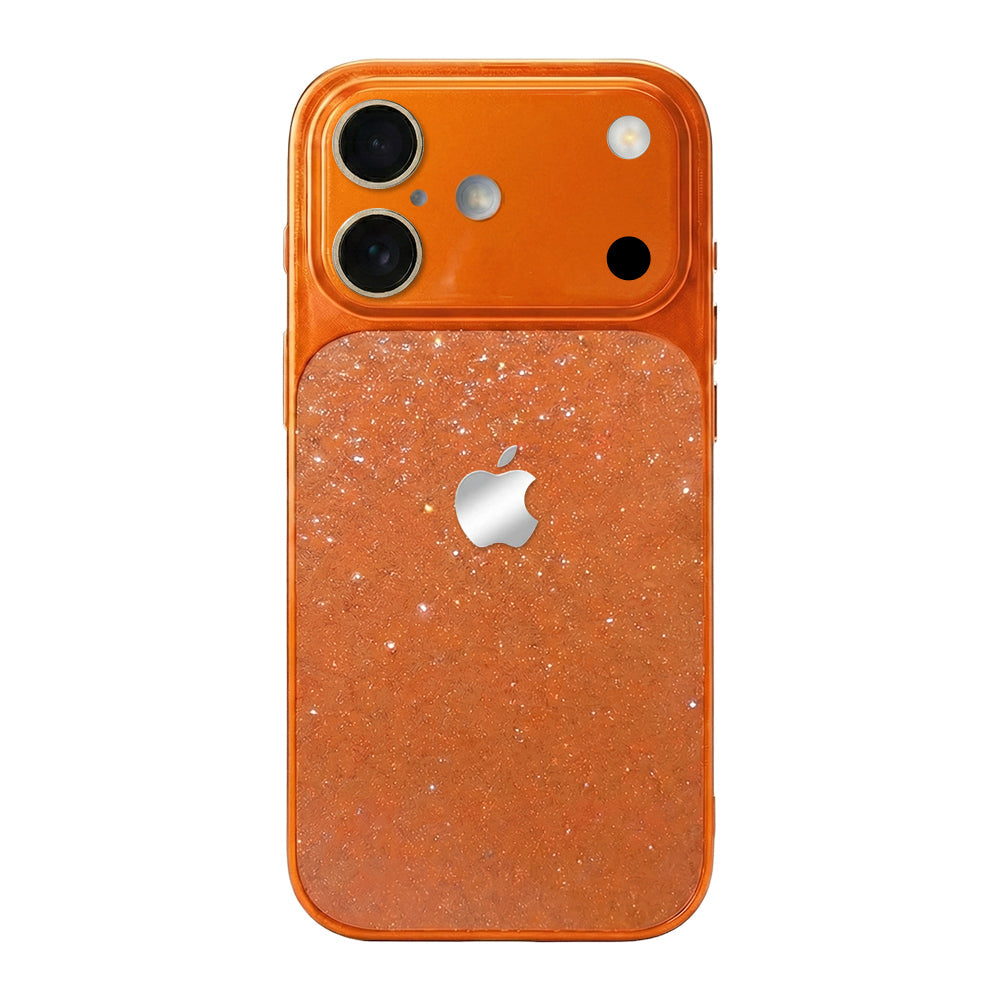 Glitter Frosted Phone Case - Orange