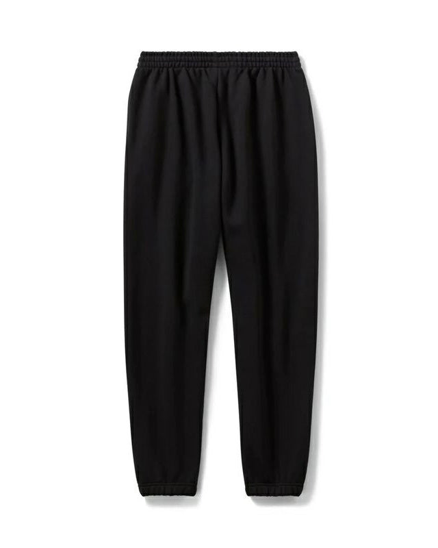 Men's Motorsport-Inspired Fleece Jogger Pants – Black