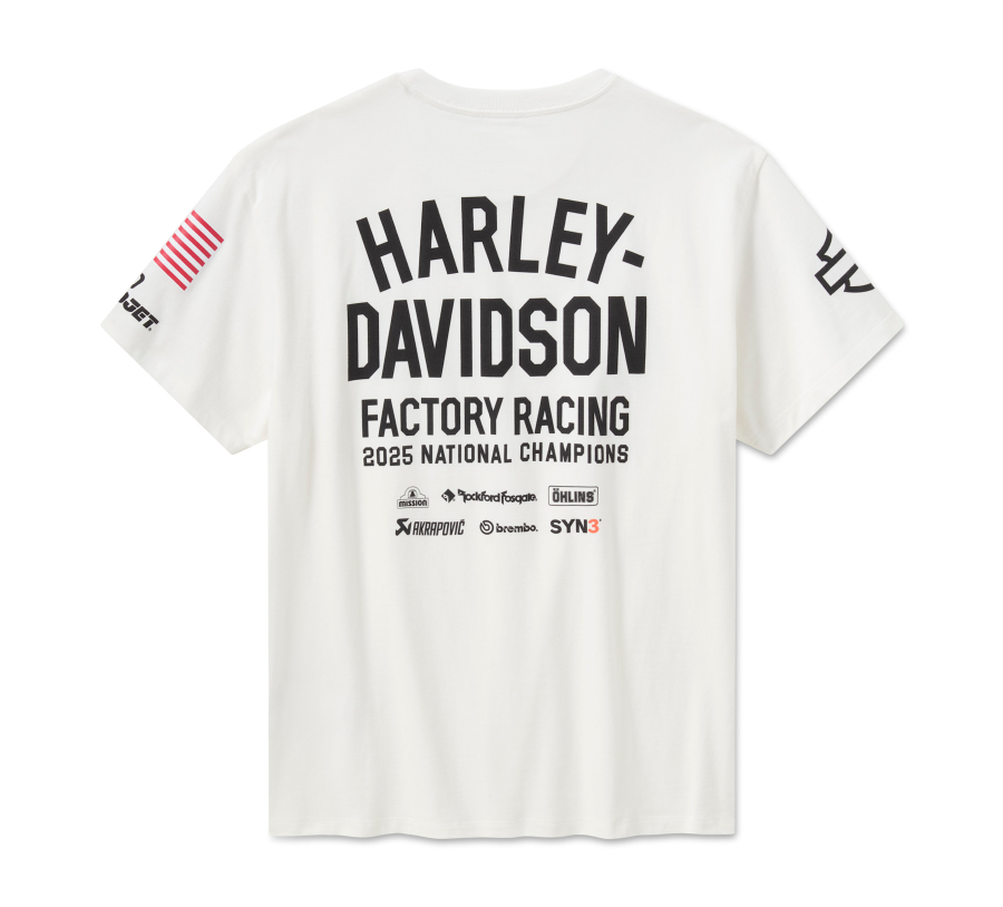 Classic Racing Championship T-Shirt – Bright White