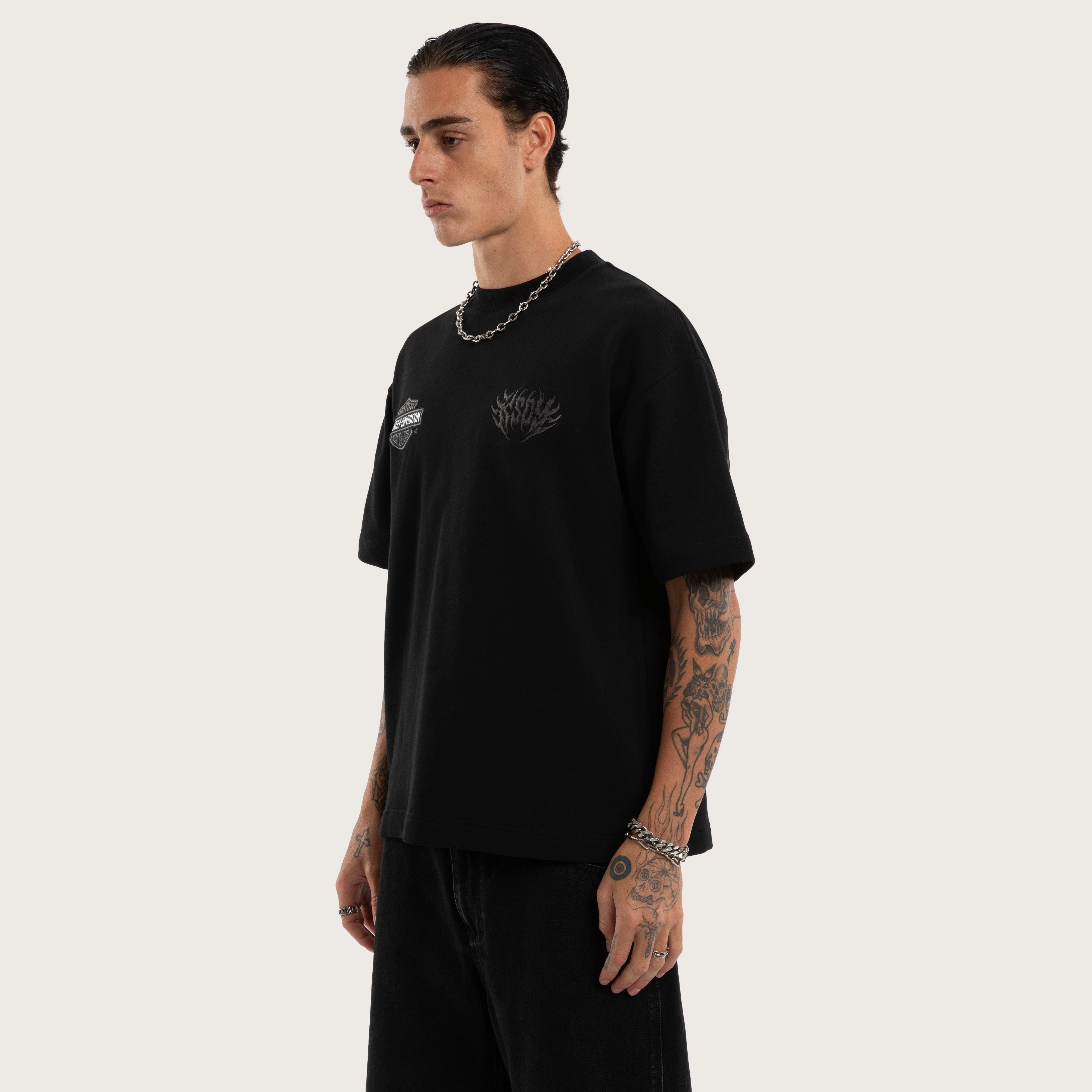 Everyday Loopback Cotton T-Shirt – Jet Black