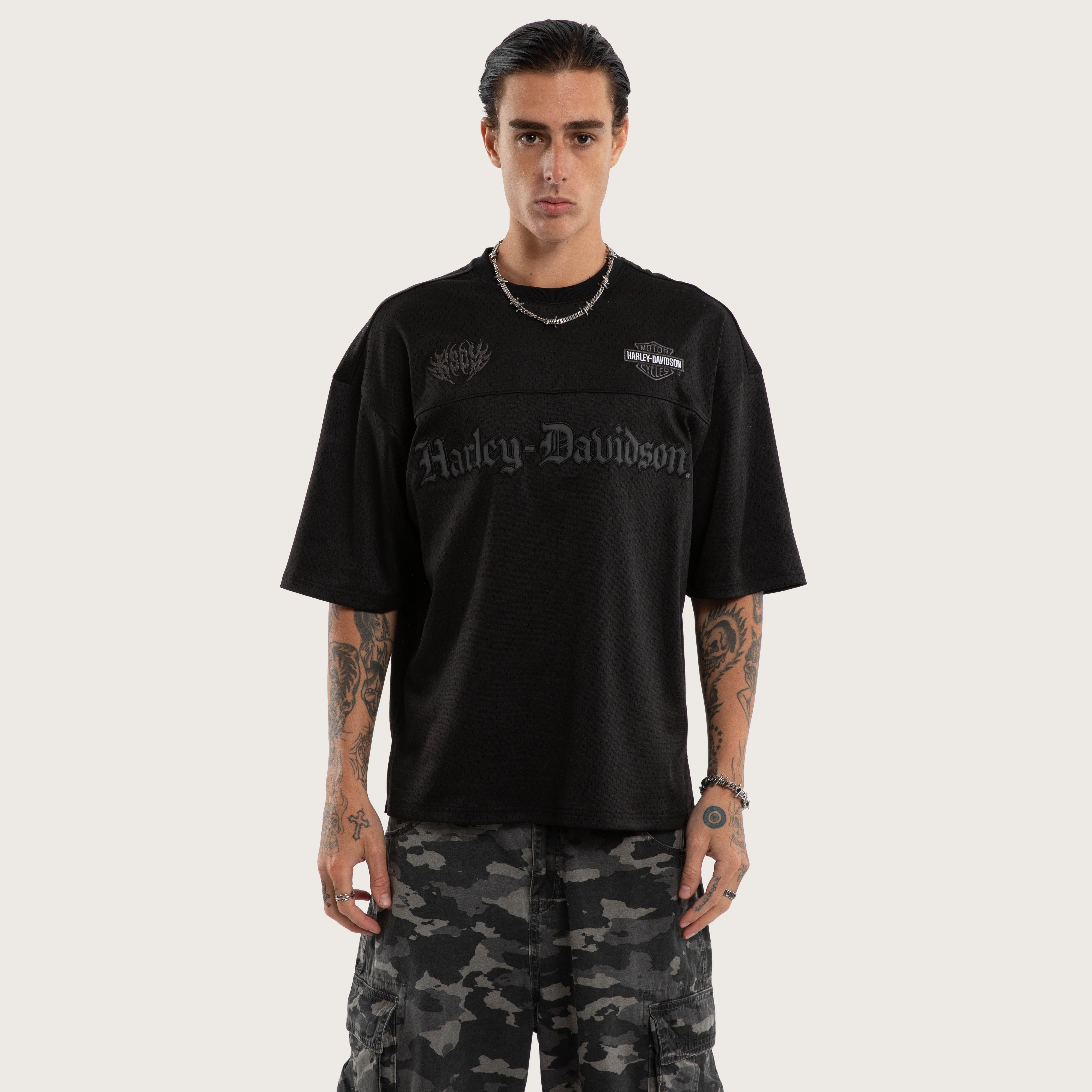 Athletic Football Team Jersey – Jet Black