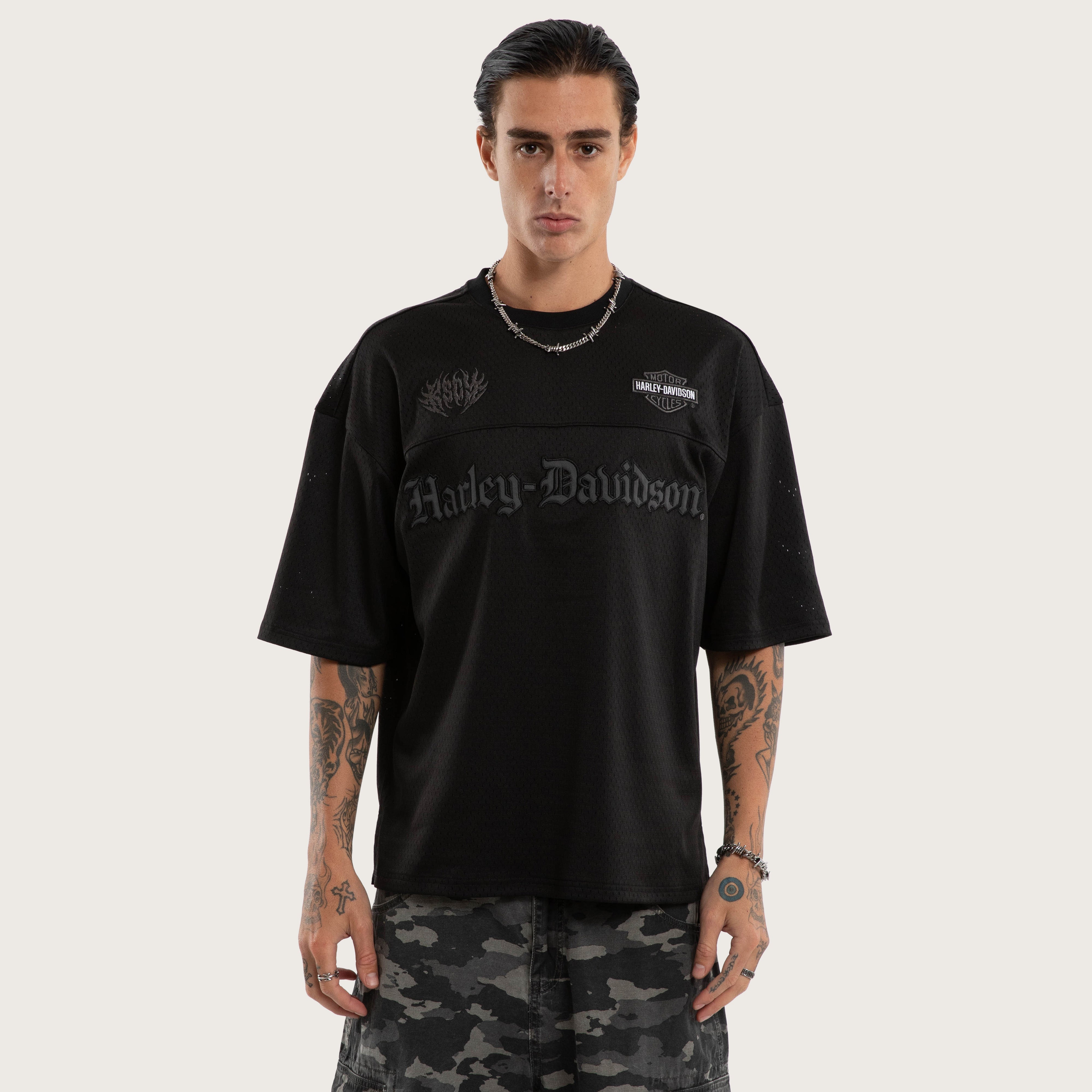 Athletic Football Team Jersey – Jet Black