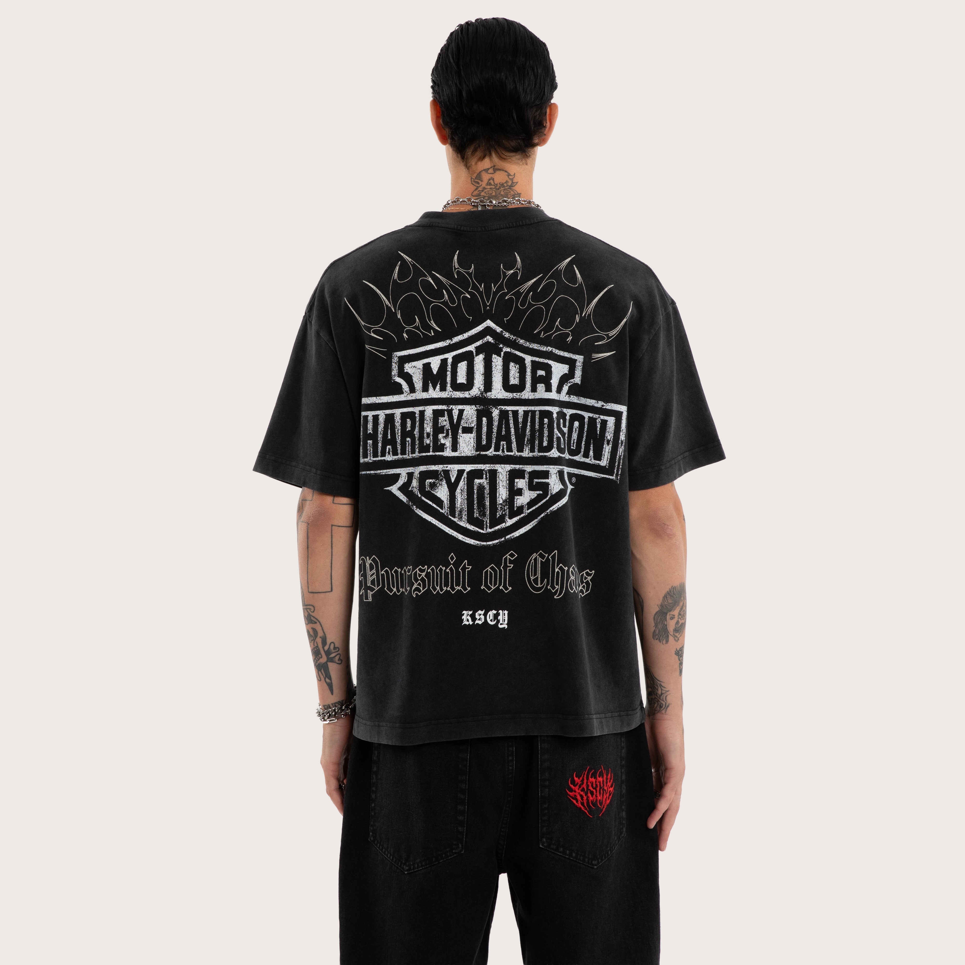 Premium Urban Graphic Tee – Snow Black