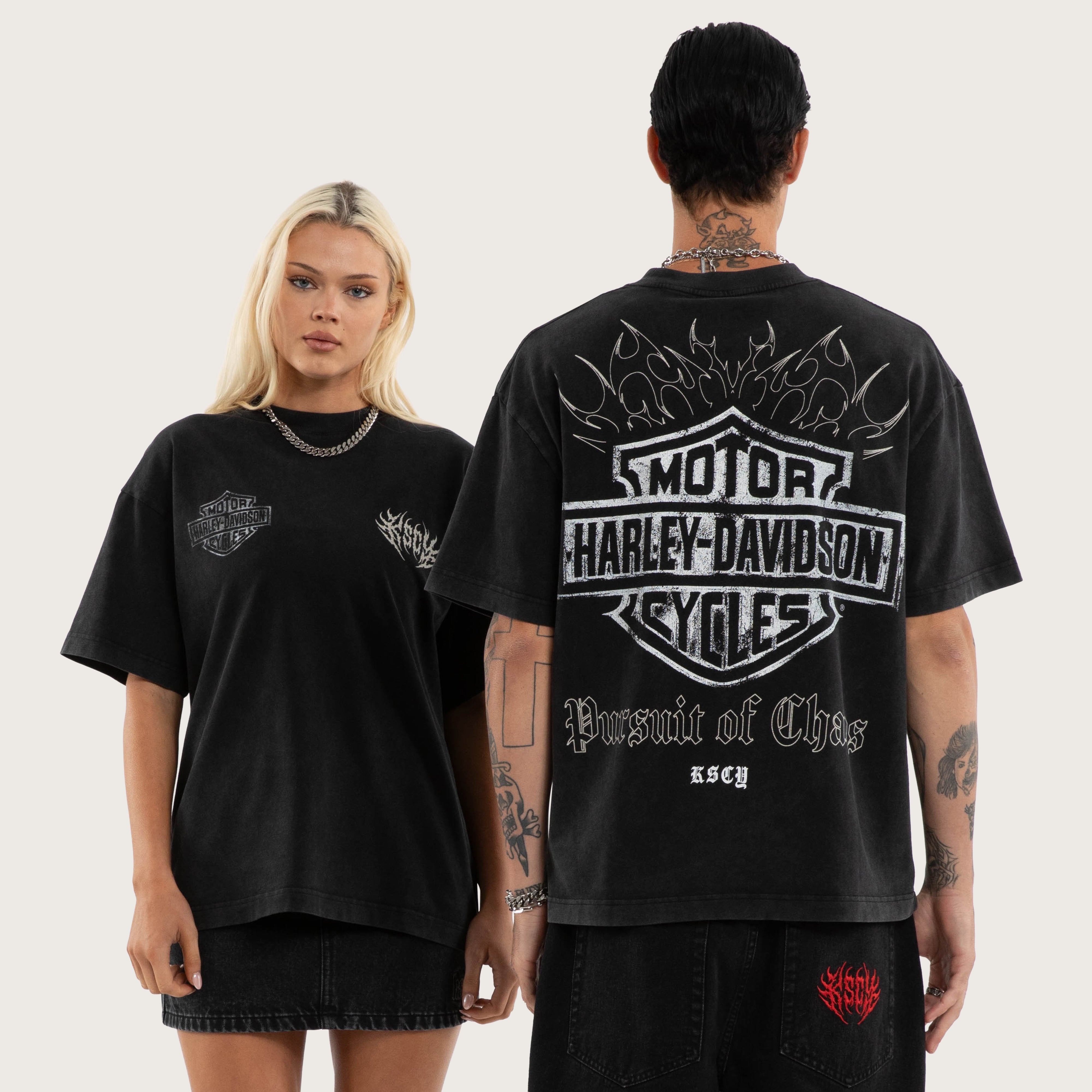 Premium Urban Graphic Tee – Snow Black