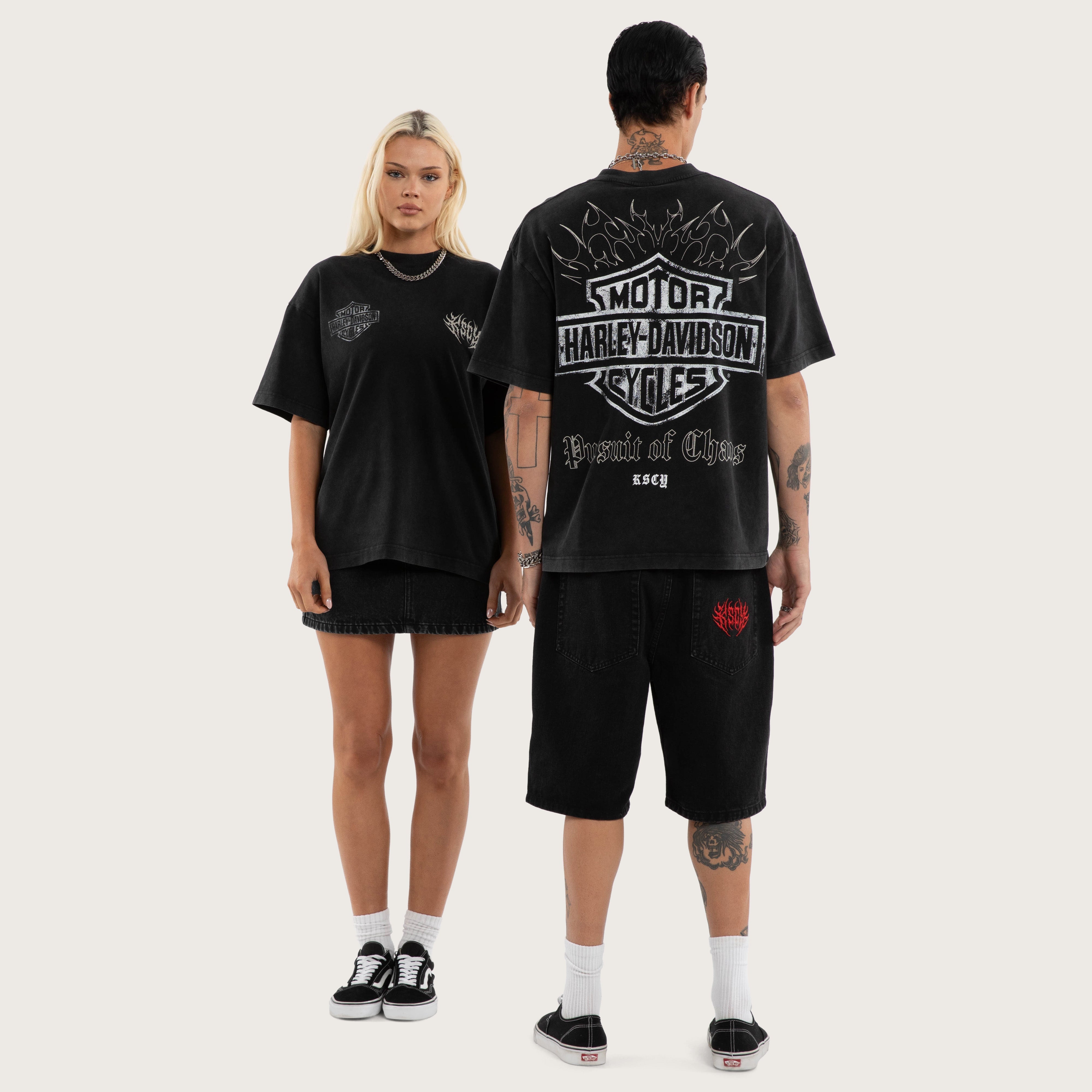 Premium Urban Graphic Tee – Snow Black