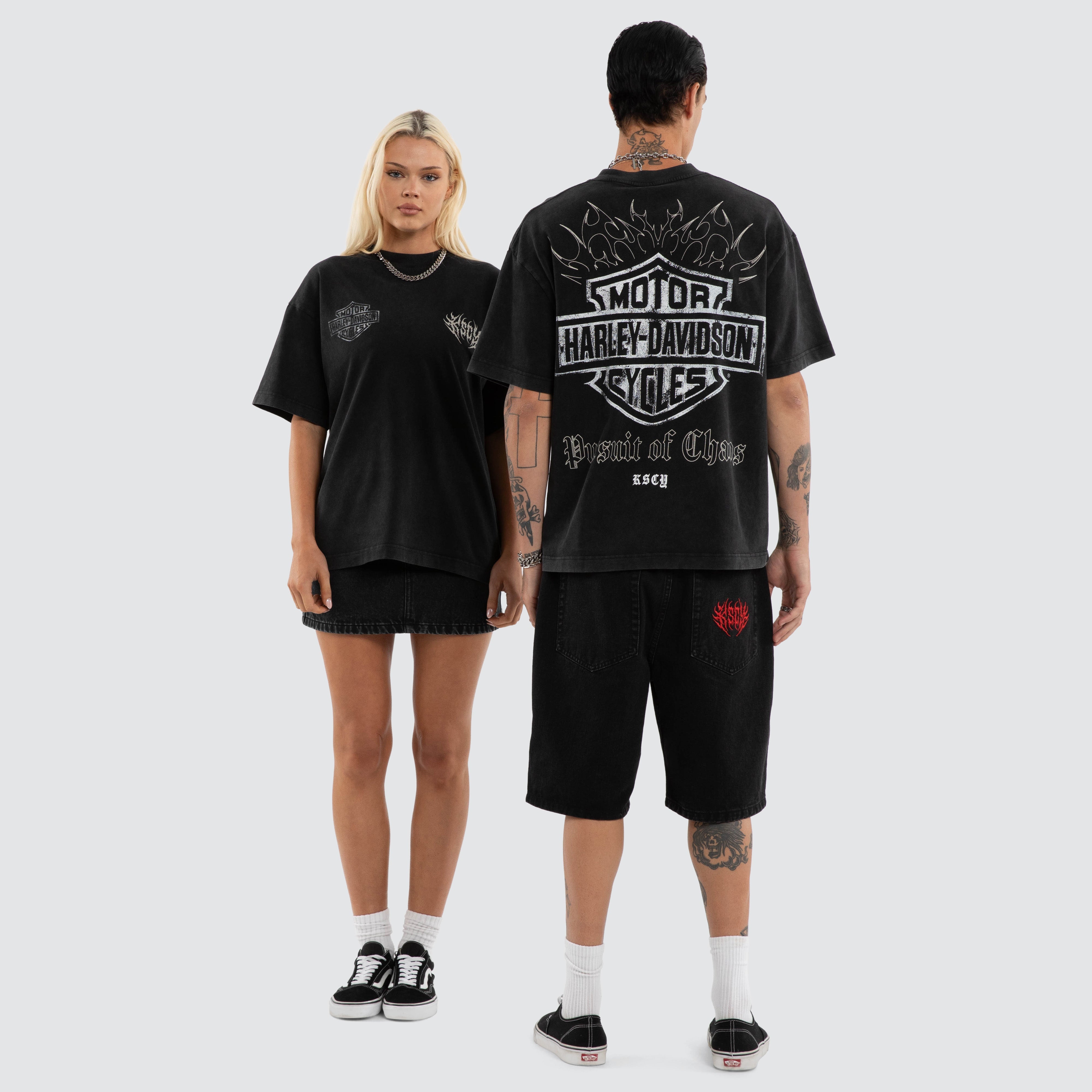Essential Streetwear Graphic Tee – Snow Black