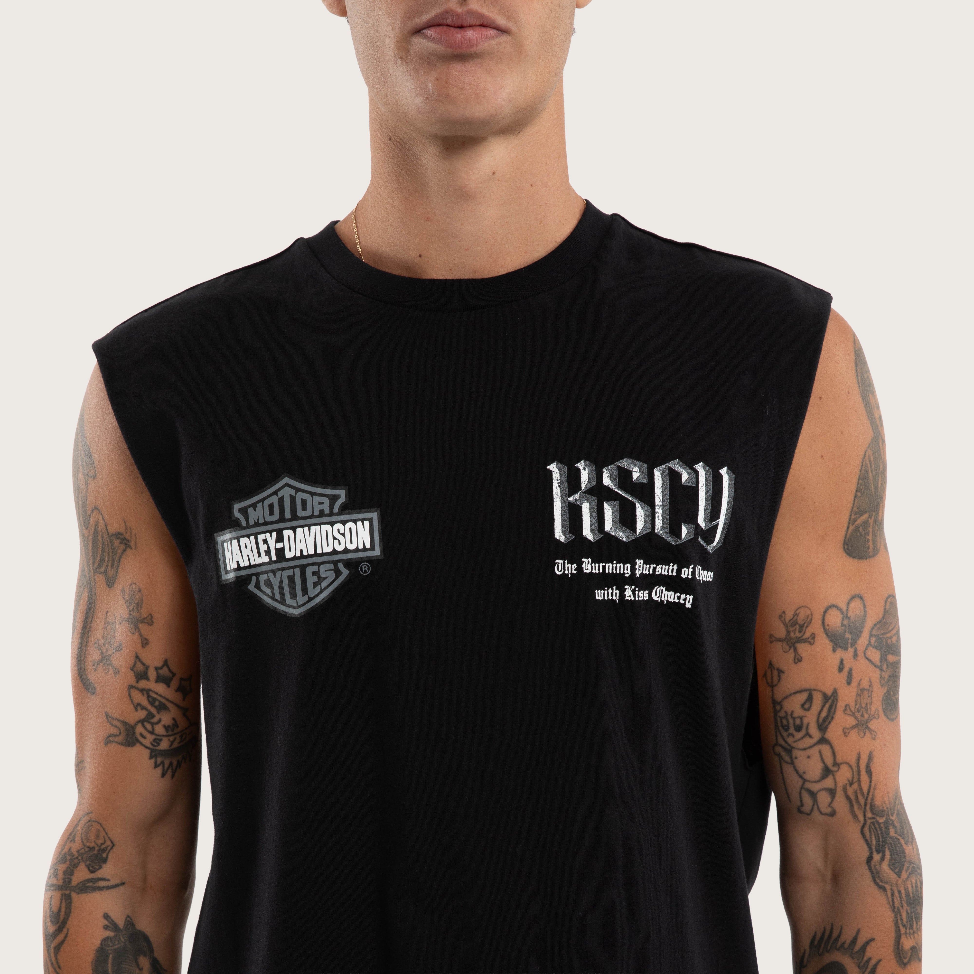 Performance Fit Muscle Tank Top – Jet Black