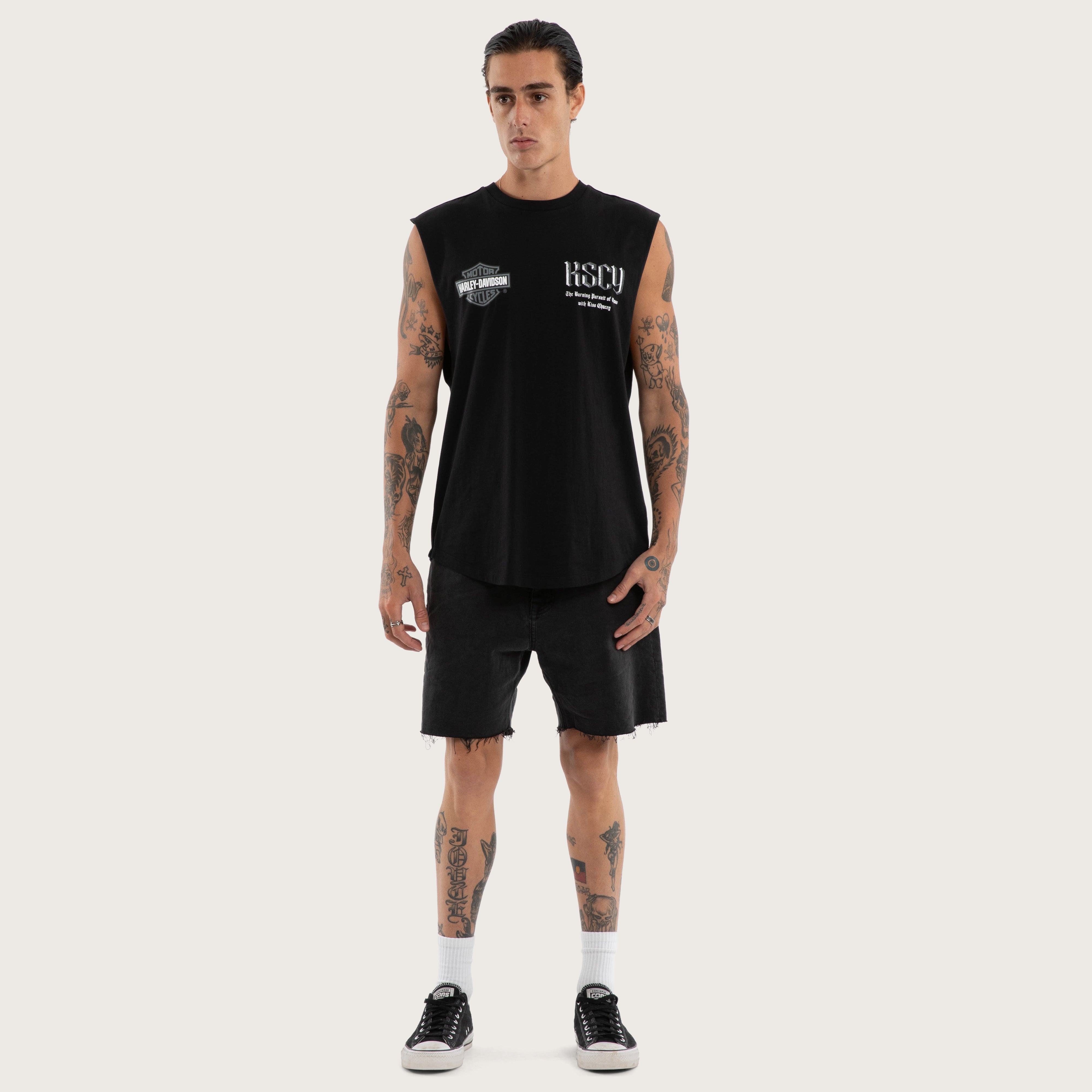 Performance Fit Muscle Tank Top – Jet Black