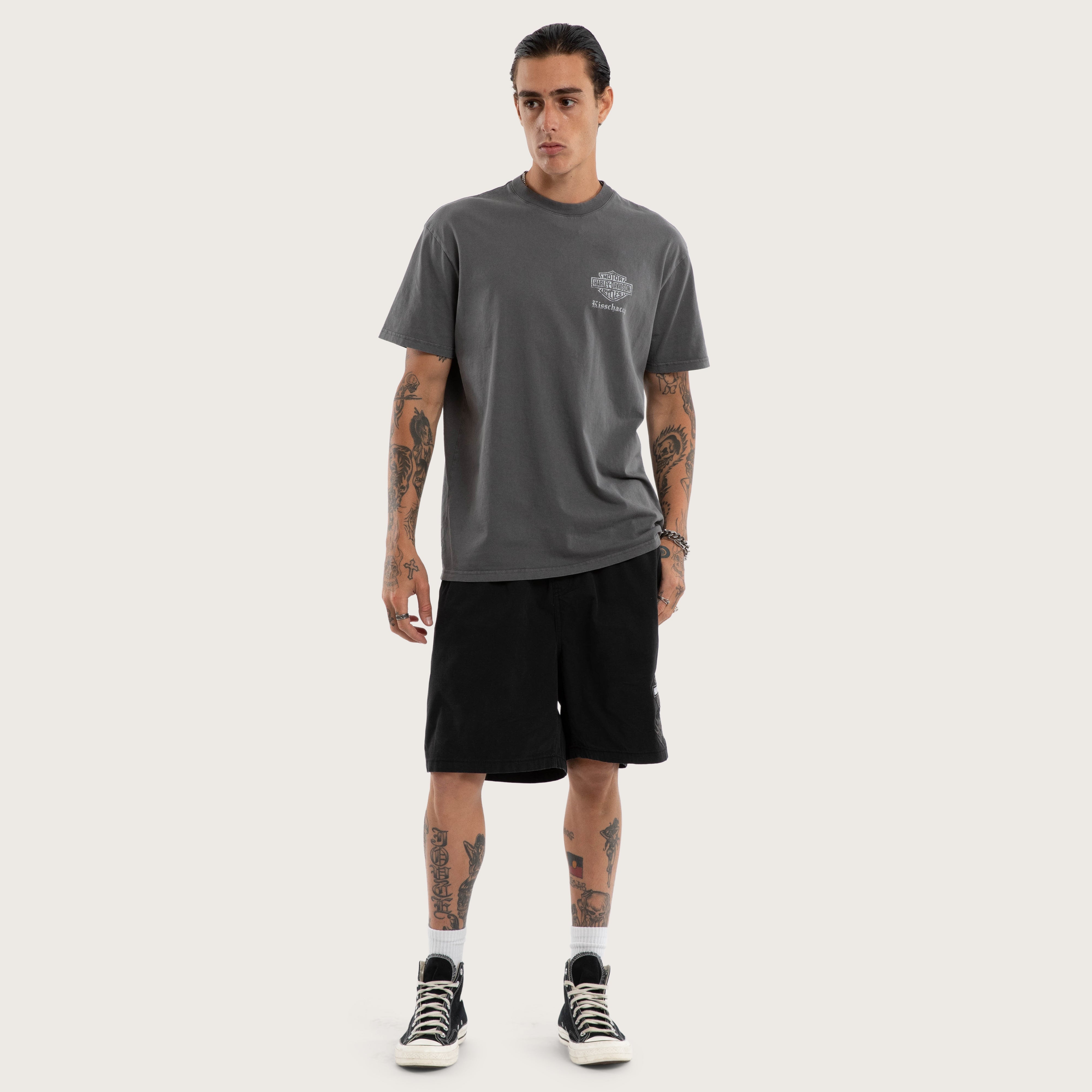Urban Baggy Fit Shorts – Jet Black