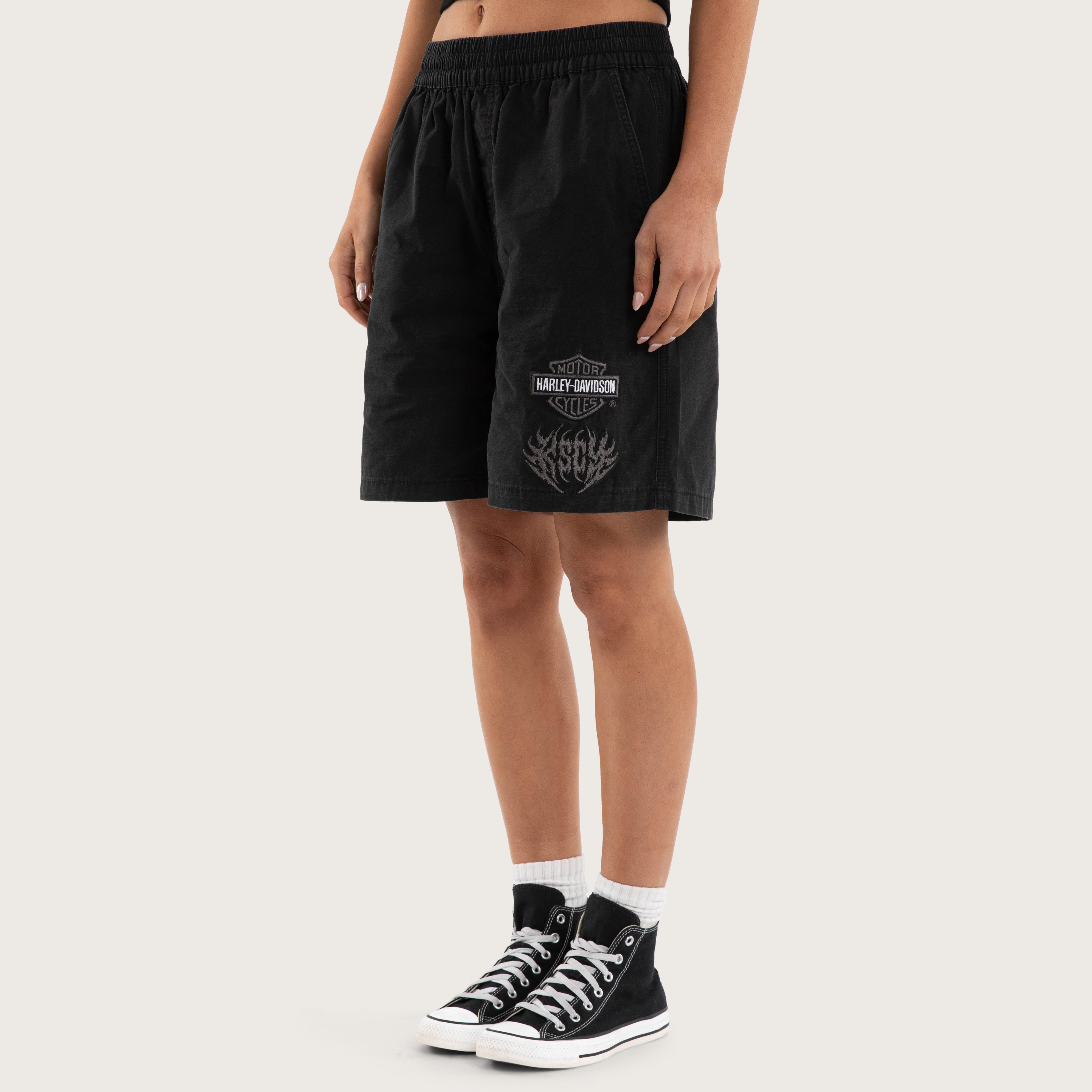 Urban Baggy Fit Shorts – Jet Black