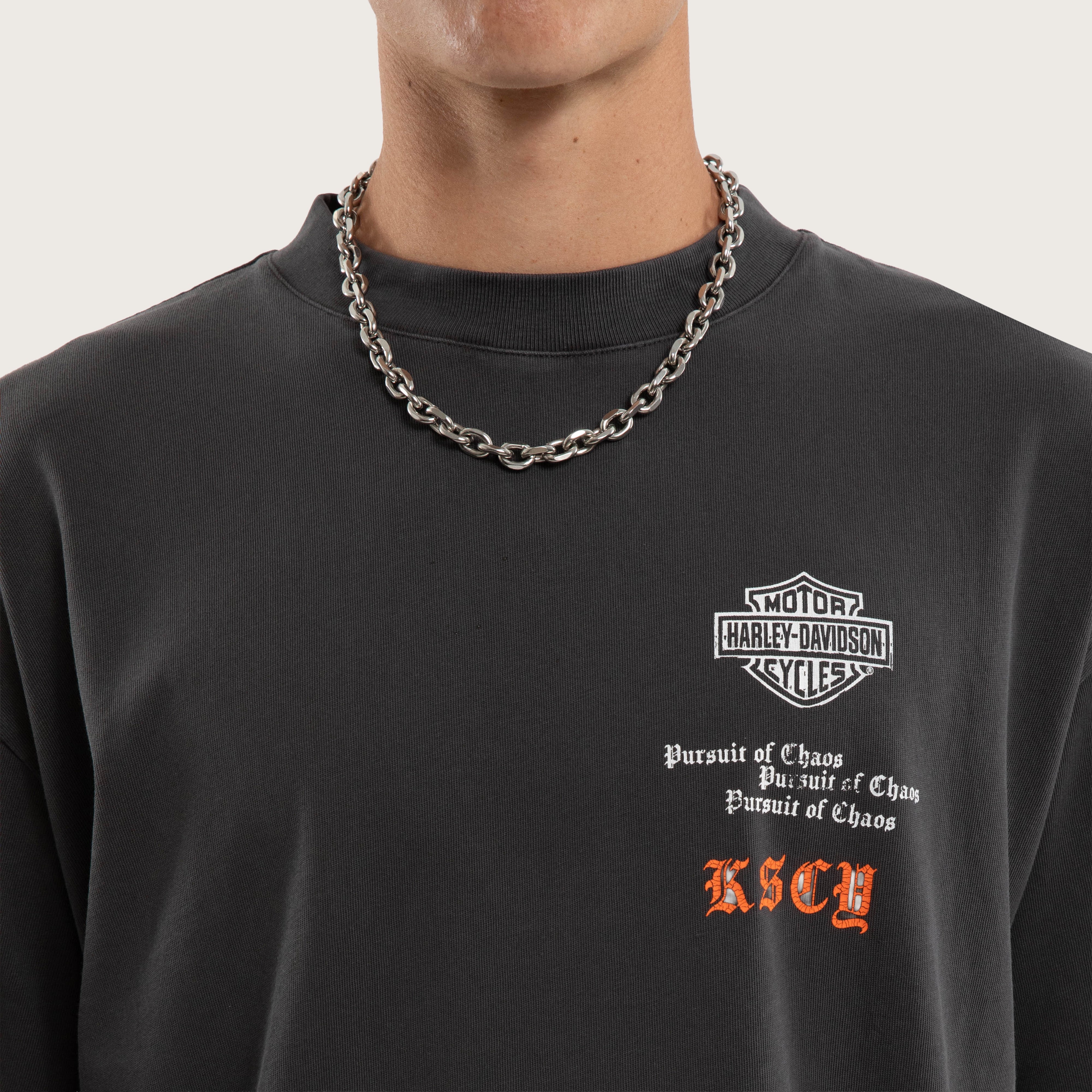 Industrial Style Cotton T-Shirt – Pigment Black