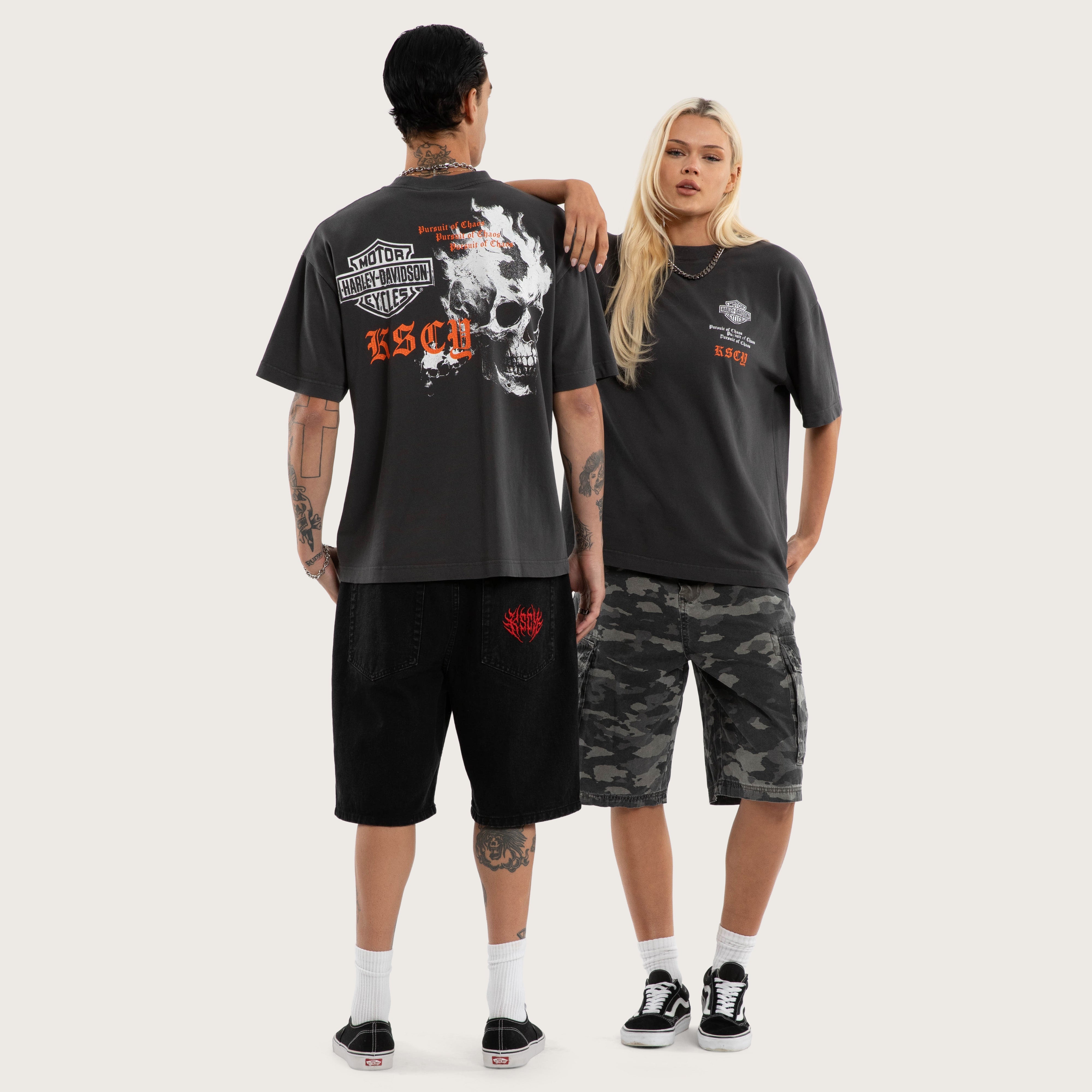 Industrial Style Cotton T-Shirt – Pigment Black
