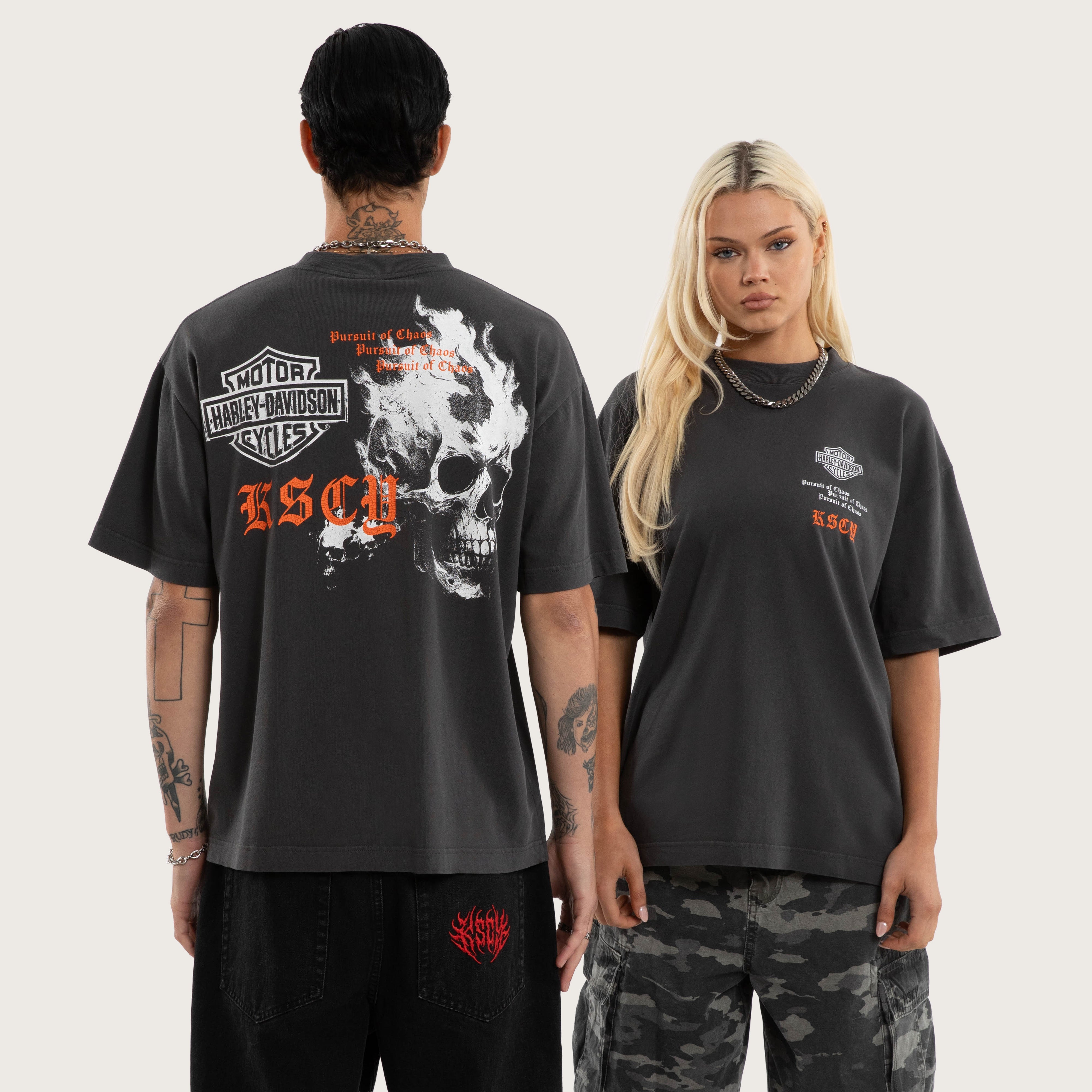 Industrial Style Cotton T-Shirt – Pigment Black