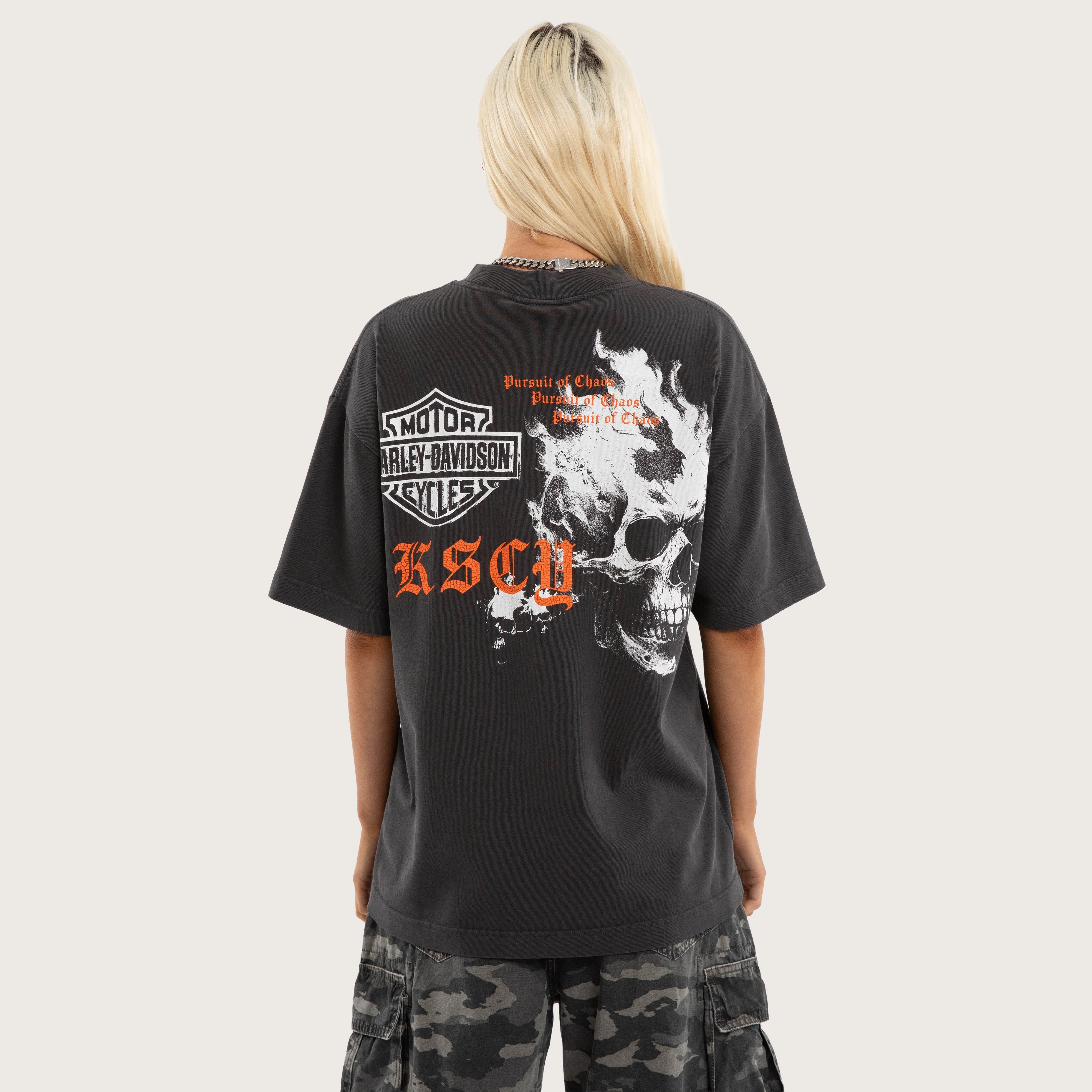 Industrial Style Cotton T-Shirt – Pigment Black