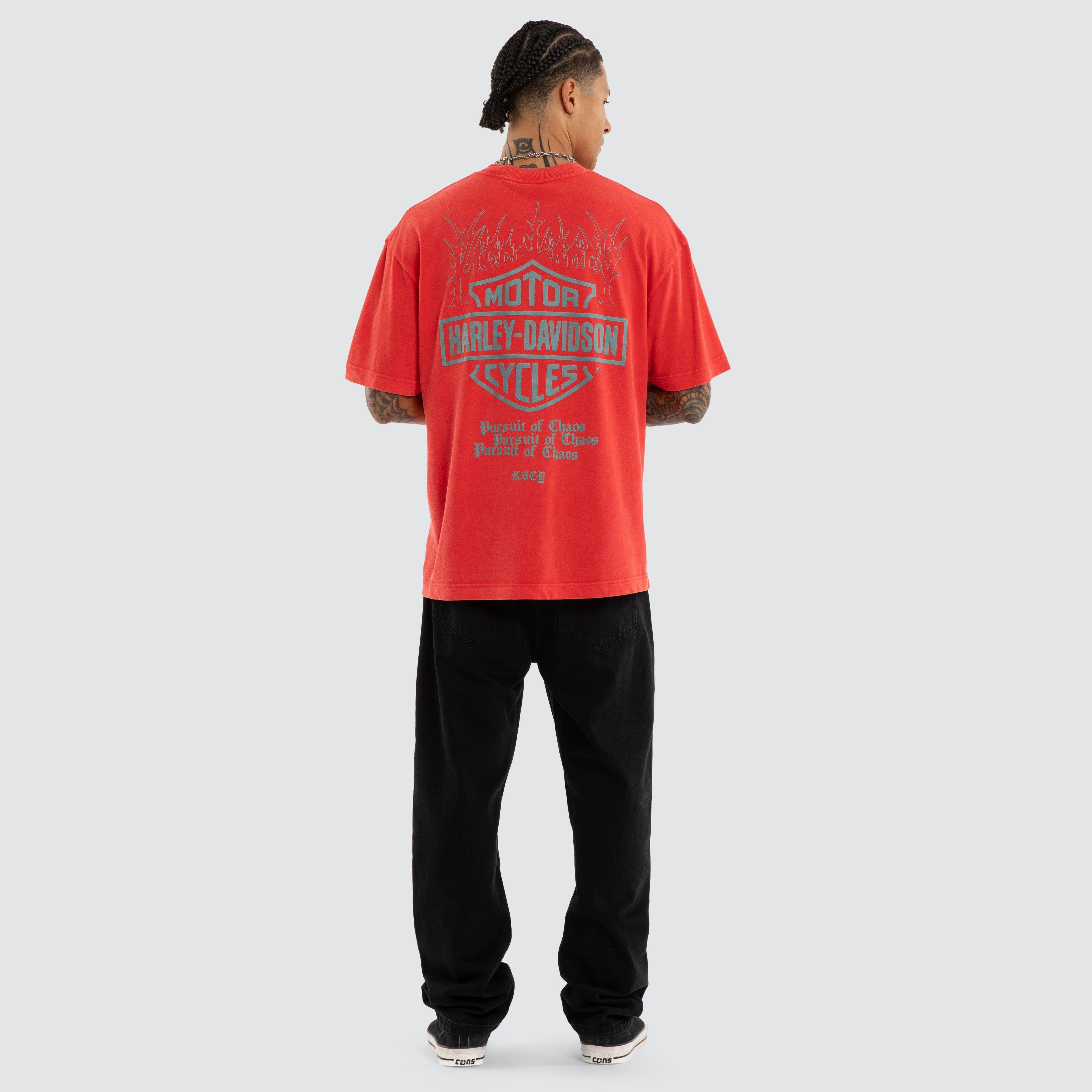 Retro Inspired Streetwear Tee – Snow Scarlet