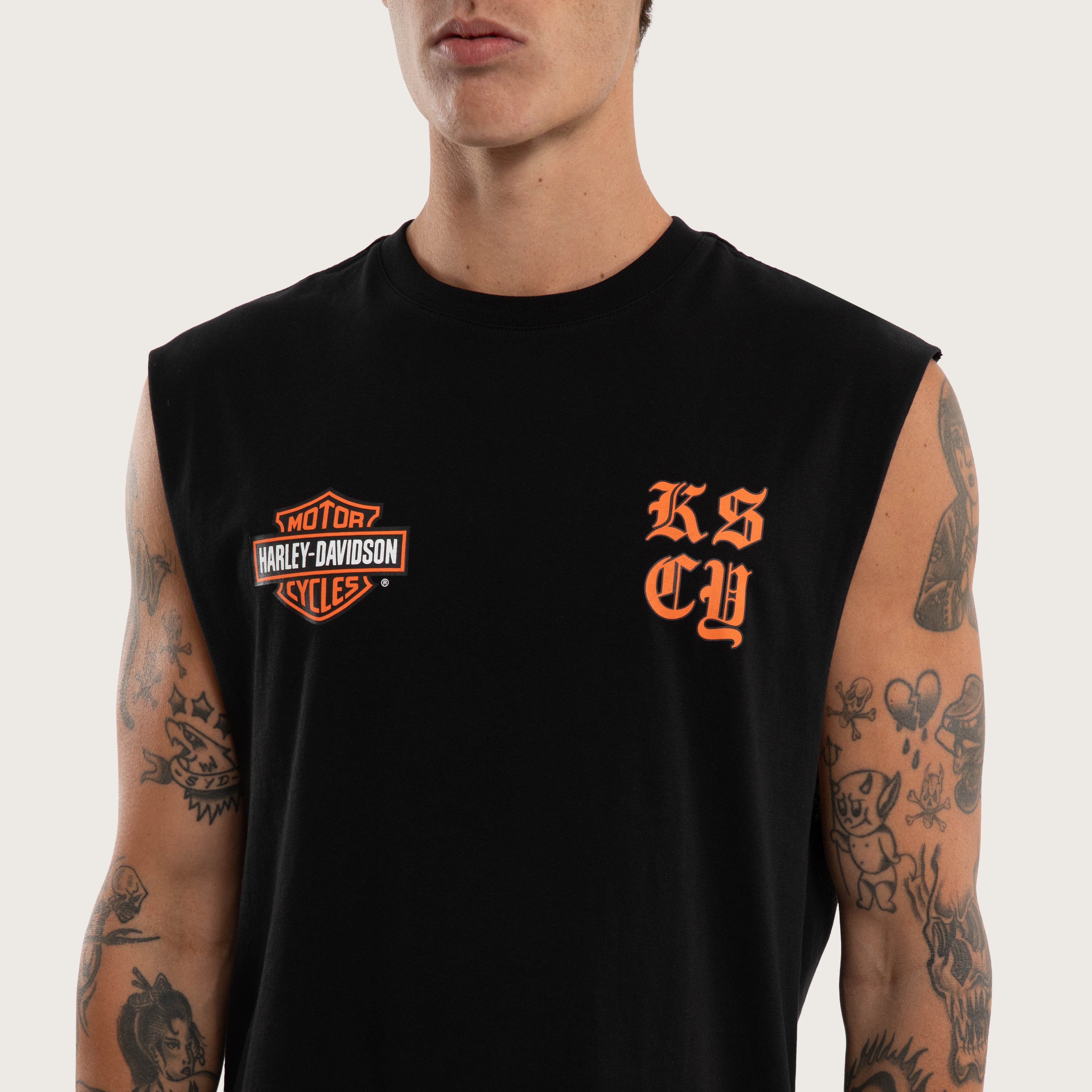 Curved Hem Performance Tank – Jet Black