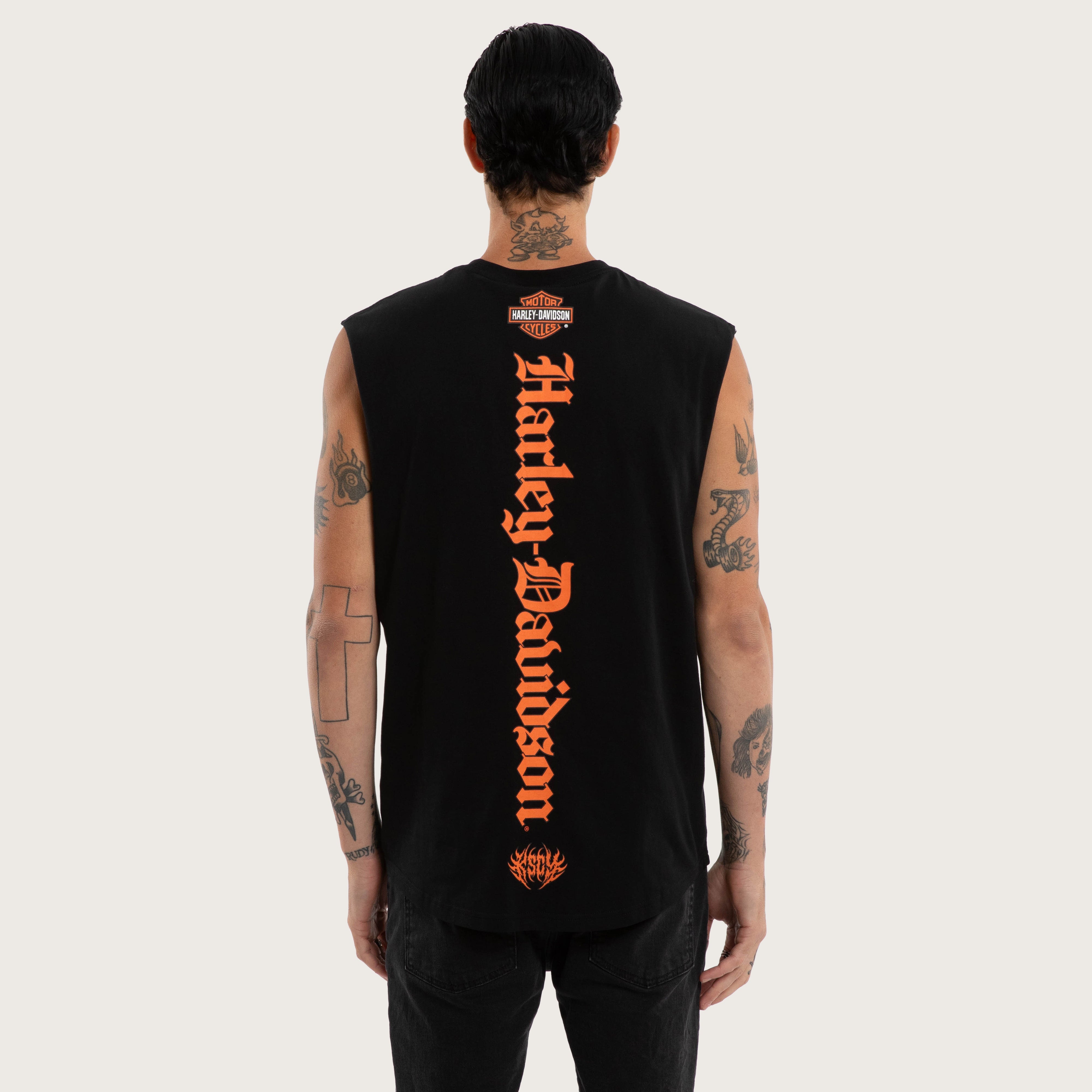 Curved Hem Performance Tank – Jet Black