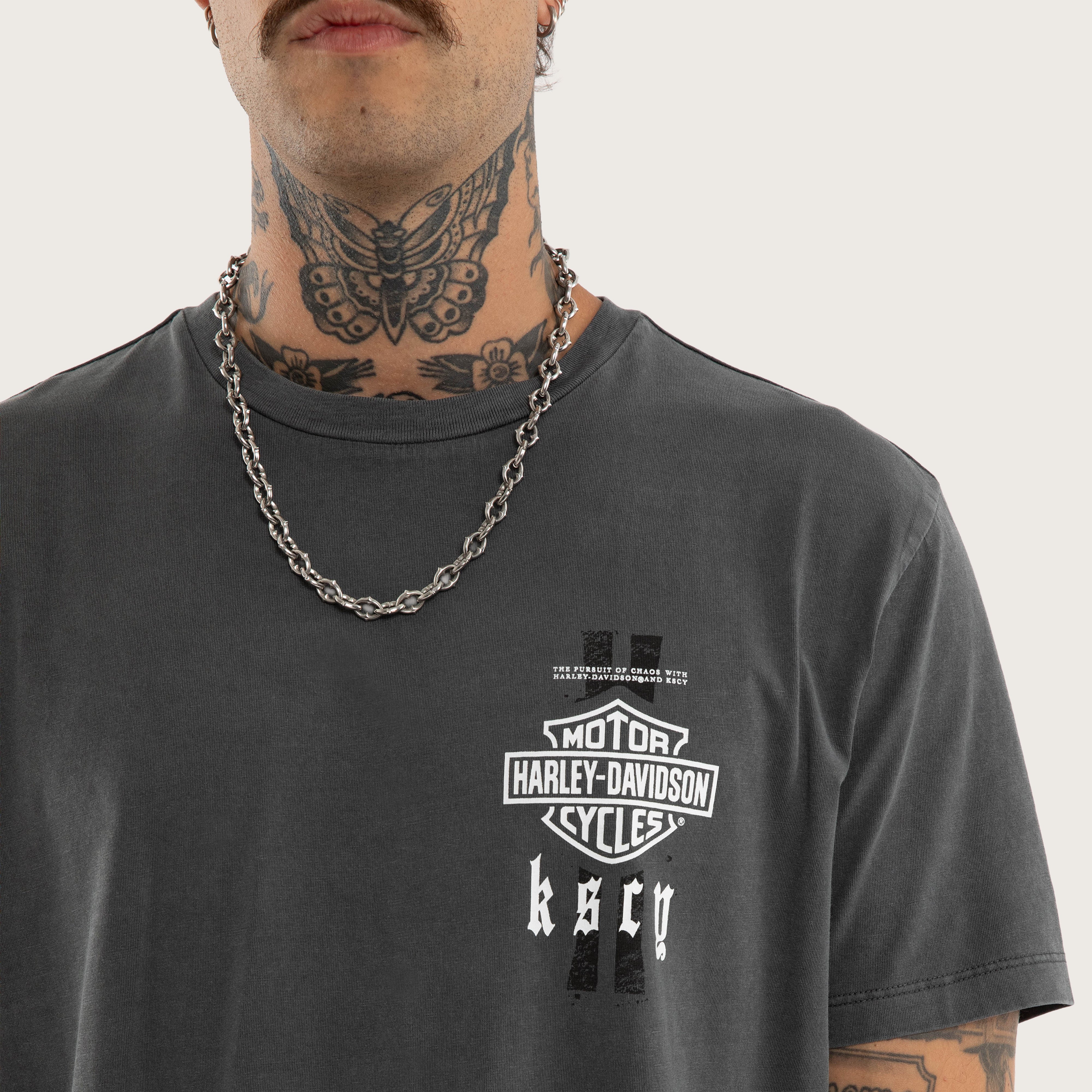Relaxed Fit Curved Hem Tee – Pigment Dark Shadow