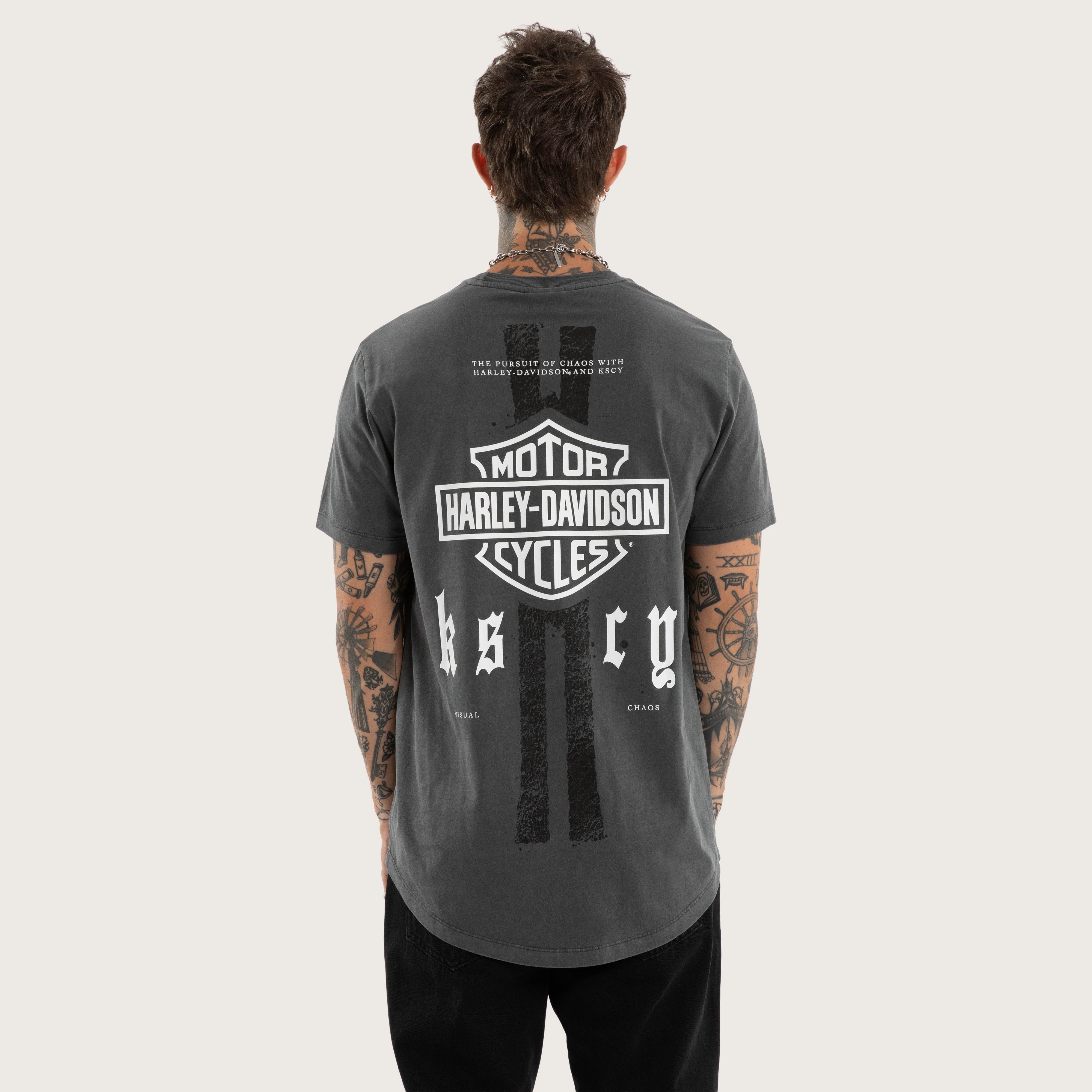 Relaxed Fit Curved Hem Tee – Pigment Dark Shadow