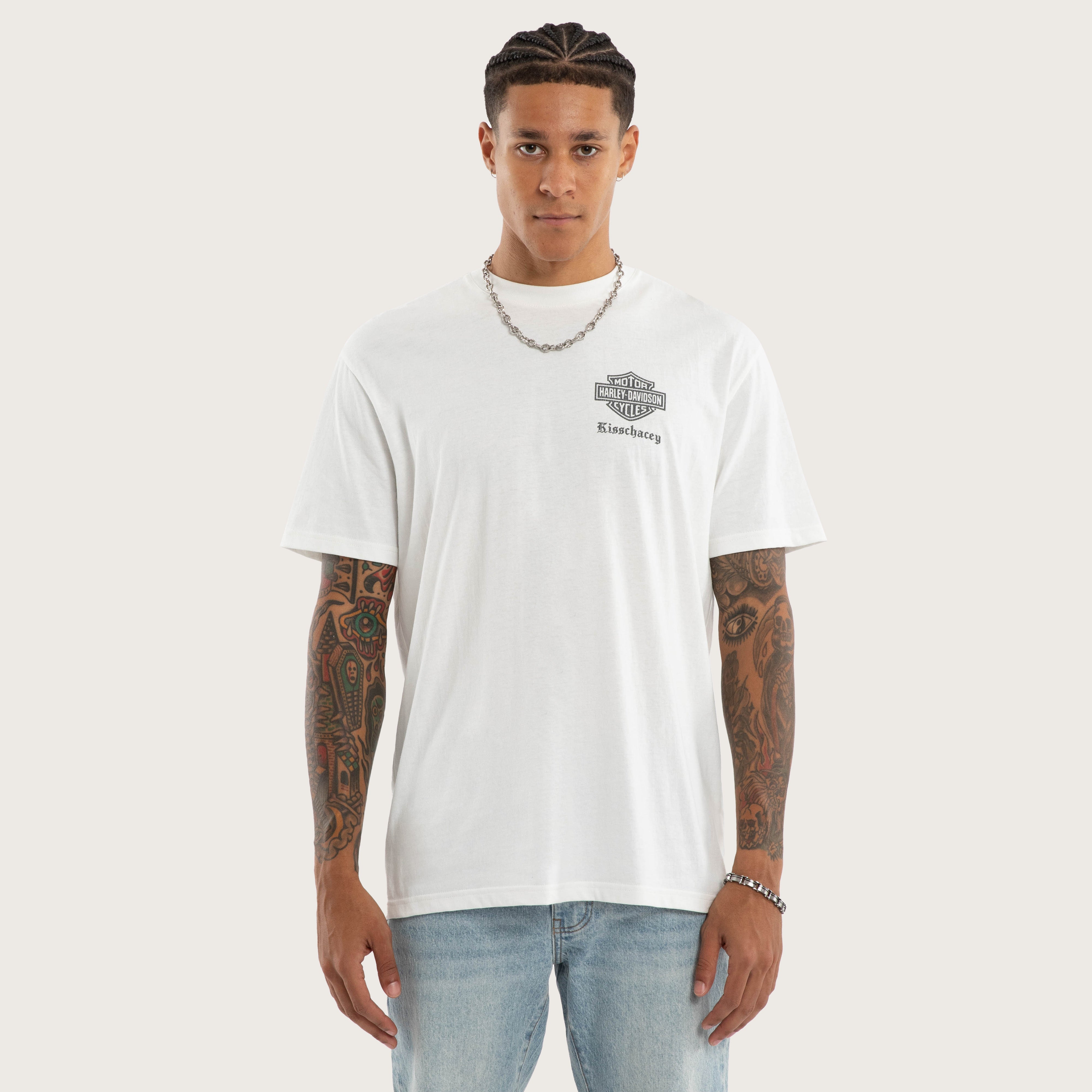 Premium Relaxed Streetwear T-Shirt – Natural White