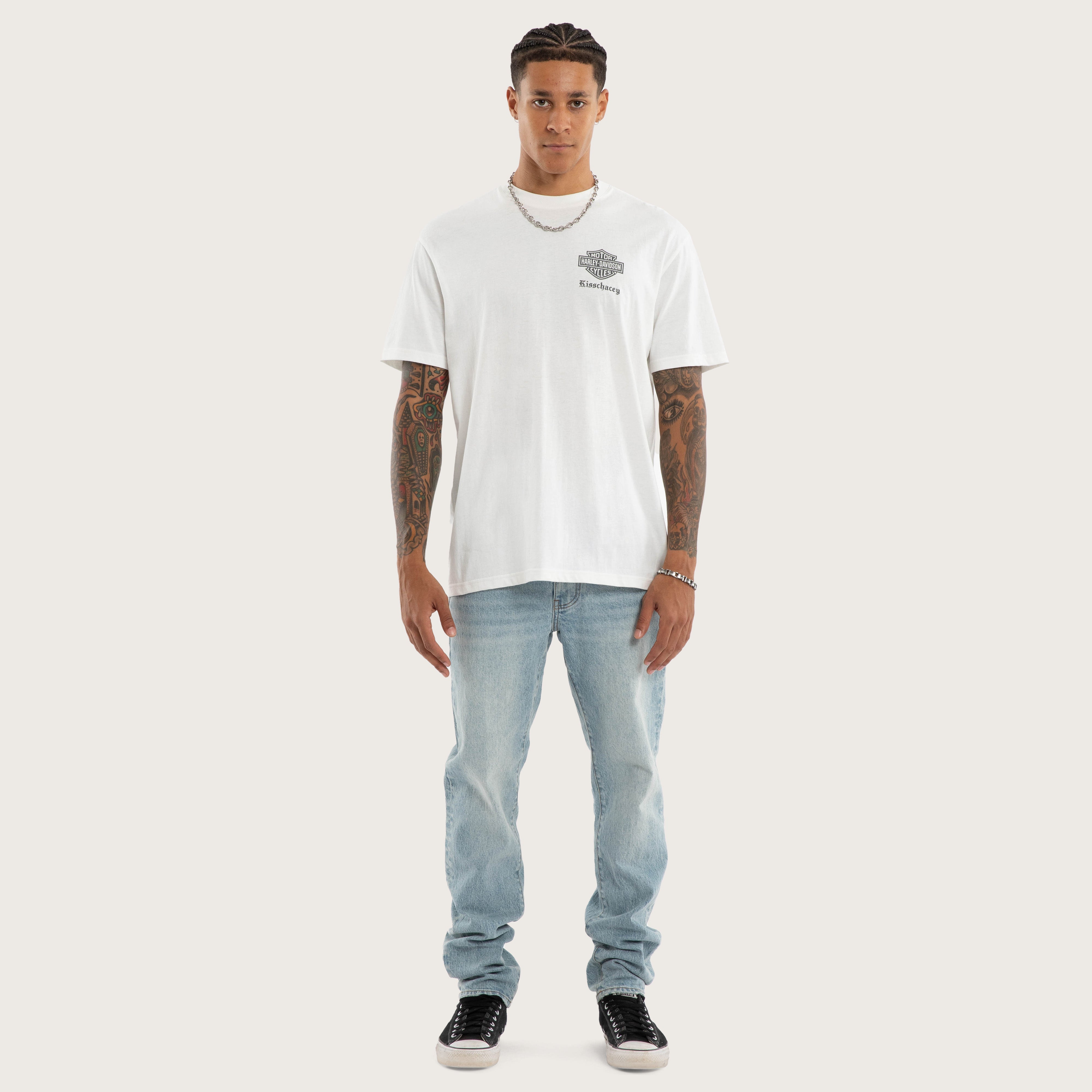 Premium Relaxed Streetwear T-Shirt – Natural White