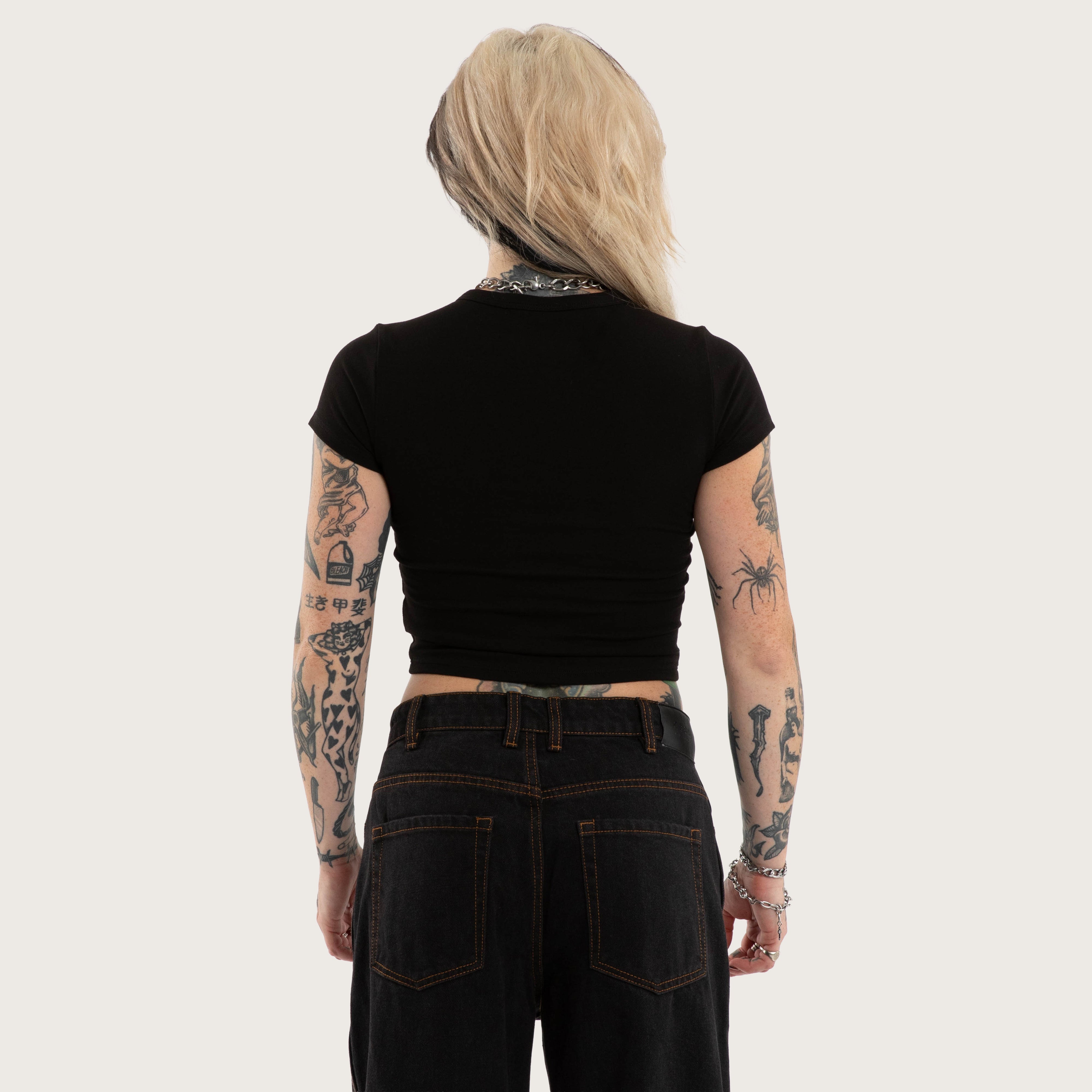 Casual Essential Baby Tee – Jet Black