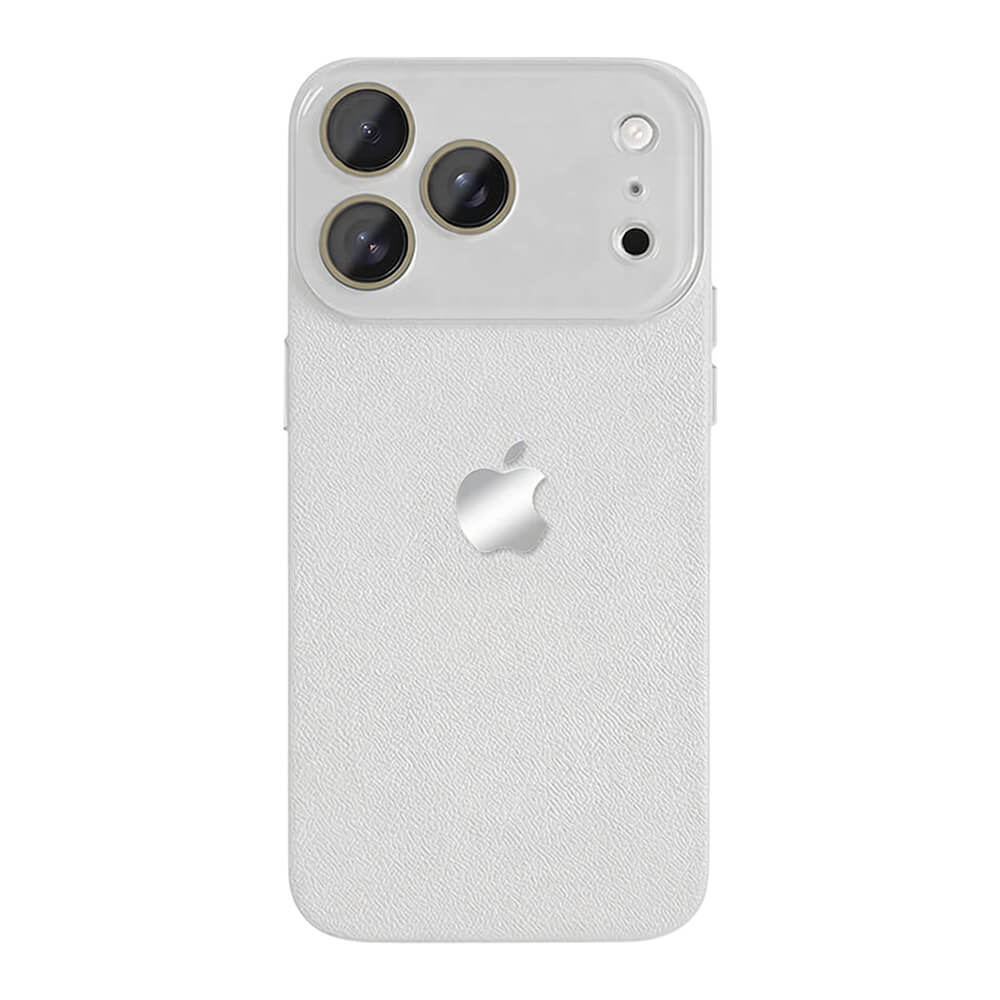Lychee Texture Leather Phone Case - White