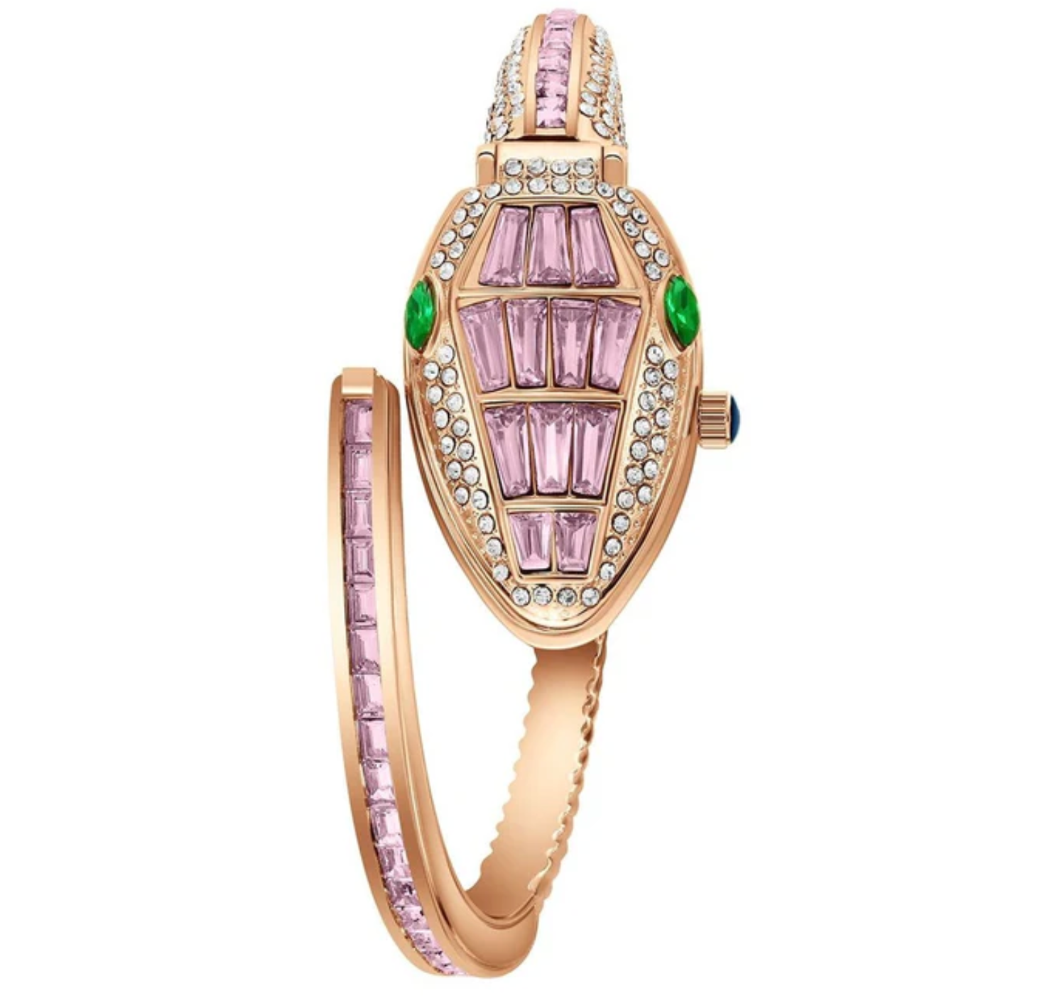 Pink Bloom Snake Bracelet Watch