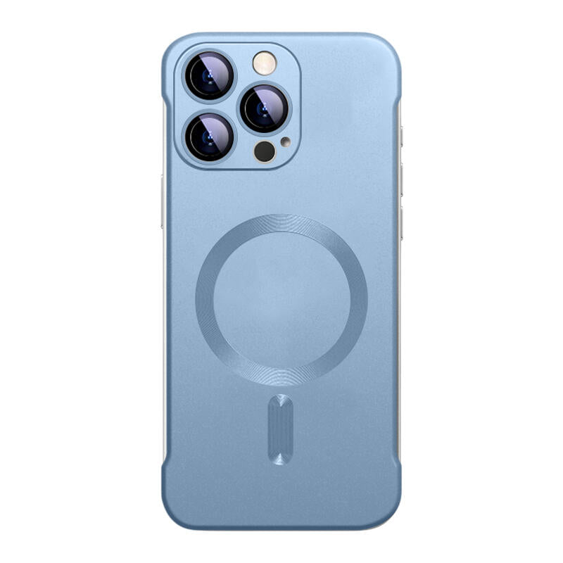 Borderless Frosted MagSafe Phone Case - Light Blue