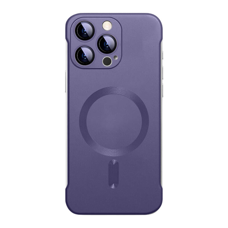 Borderless Frosted MagSafe Phone Case - Deep Purple