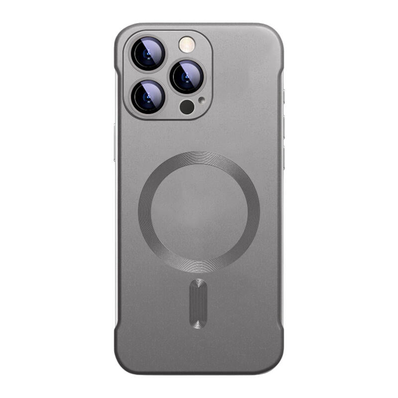 Borderless Frosted MagSafe Phone Case - Titanium Gray
