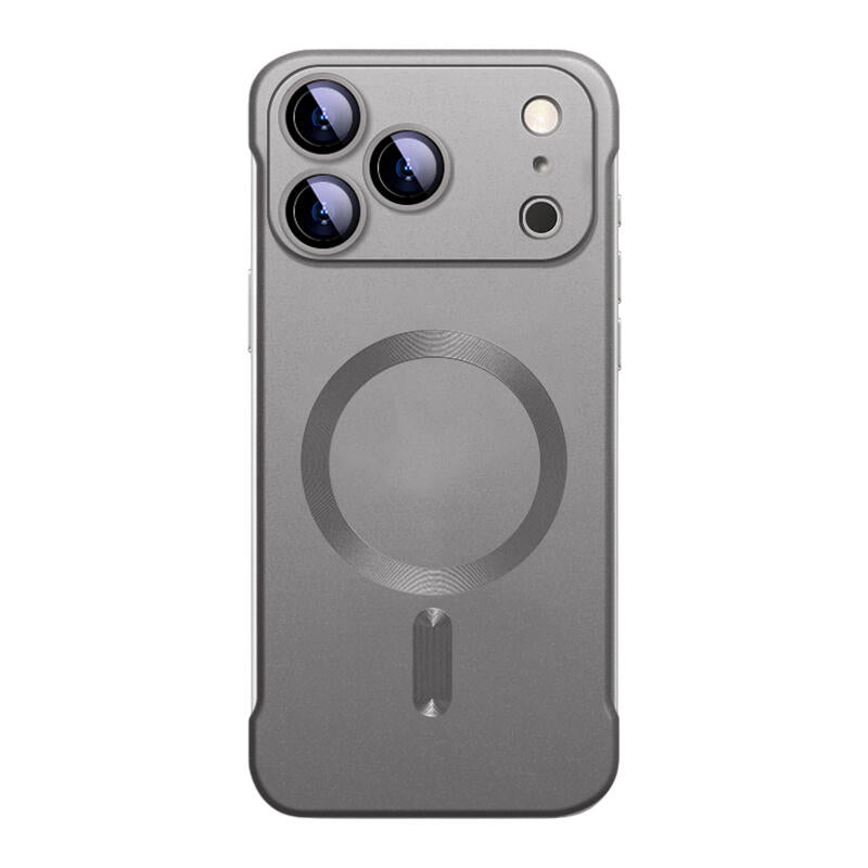 Borderless Frosted MagSafe Phone Case - Titanium Gray
