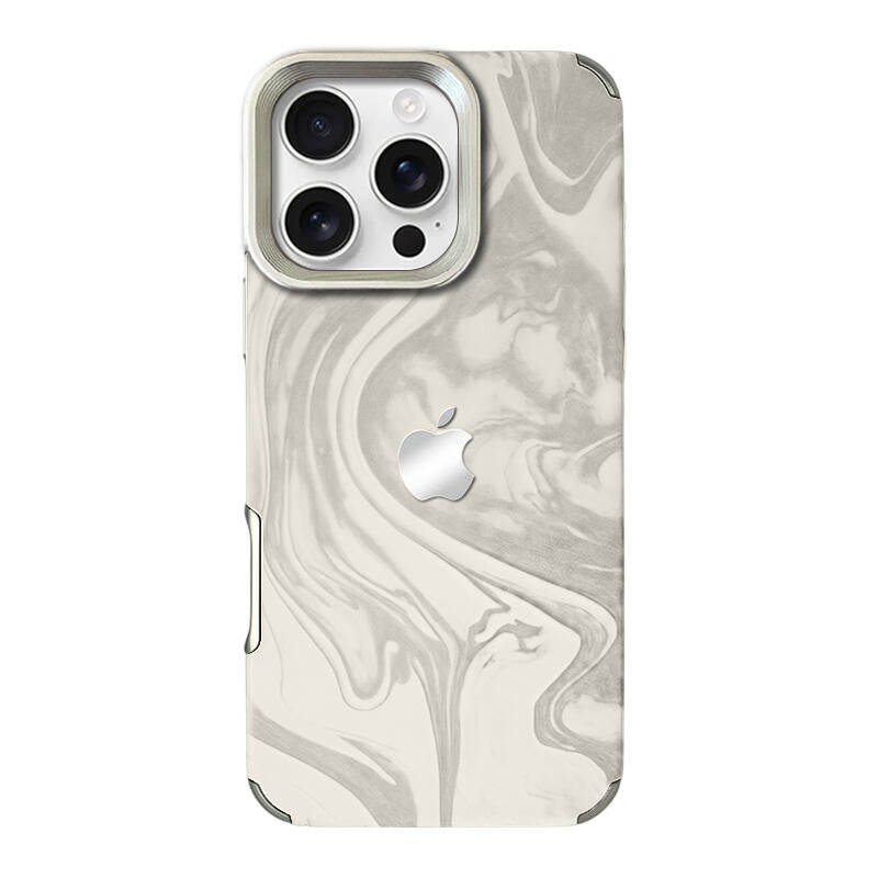Electroplated Velvet Phone Case - White