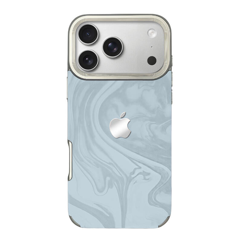 Electroplated Velvet Phone Case - Baby Blue