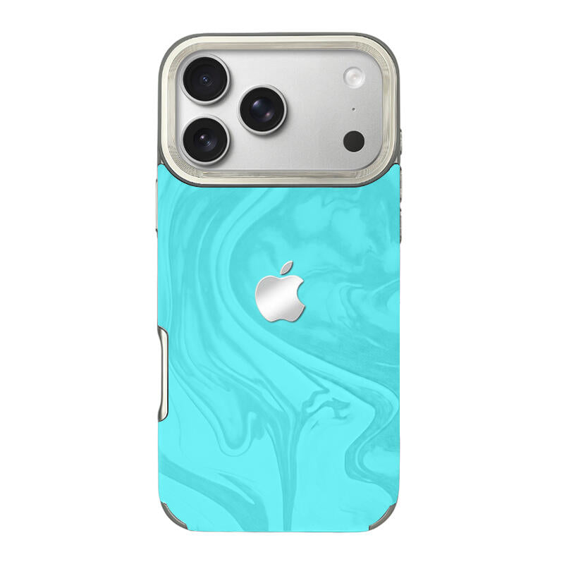 Electroplated Velvet Phone Case - Lake Blue