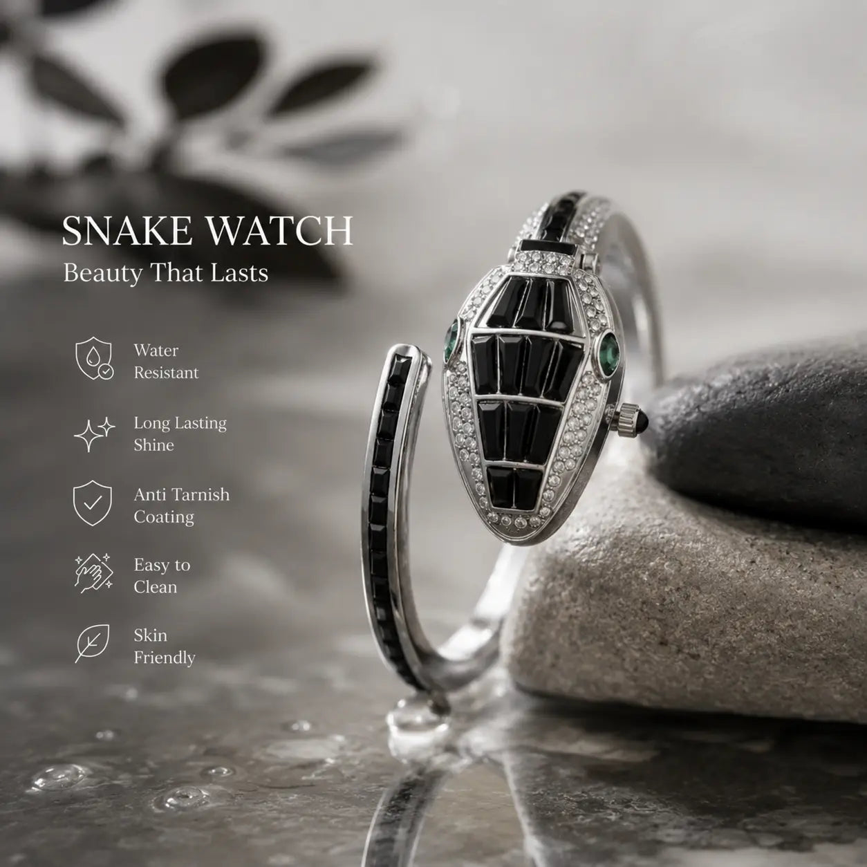 Black Beauty Snake Watch